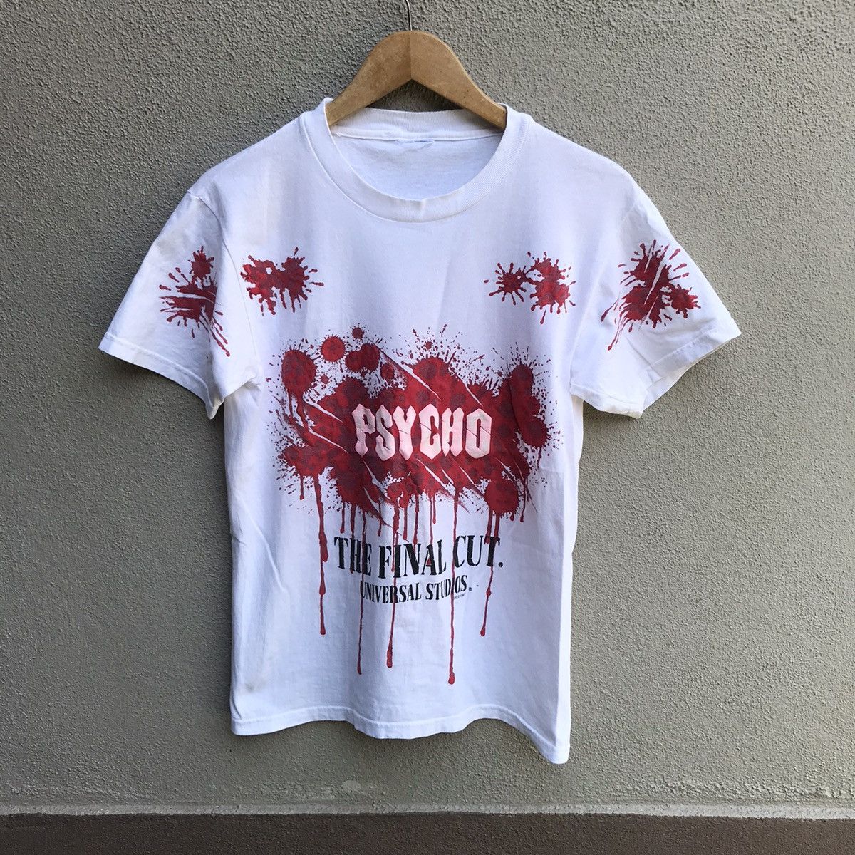 Vintage Vintage 90s PSYCHO movie horror tee evil dead Size US S / EU 44-46 / 1 - 1 Thumbnail