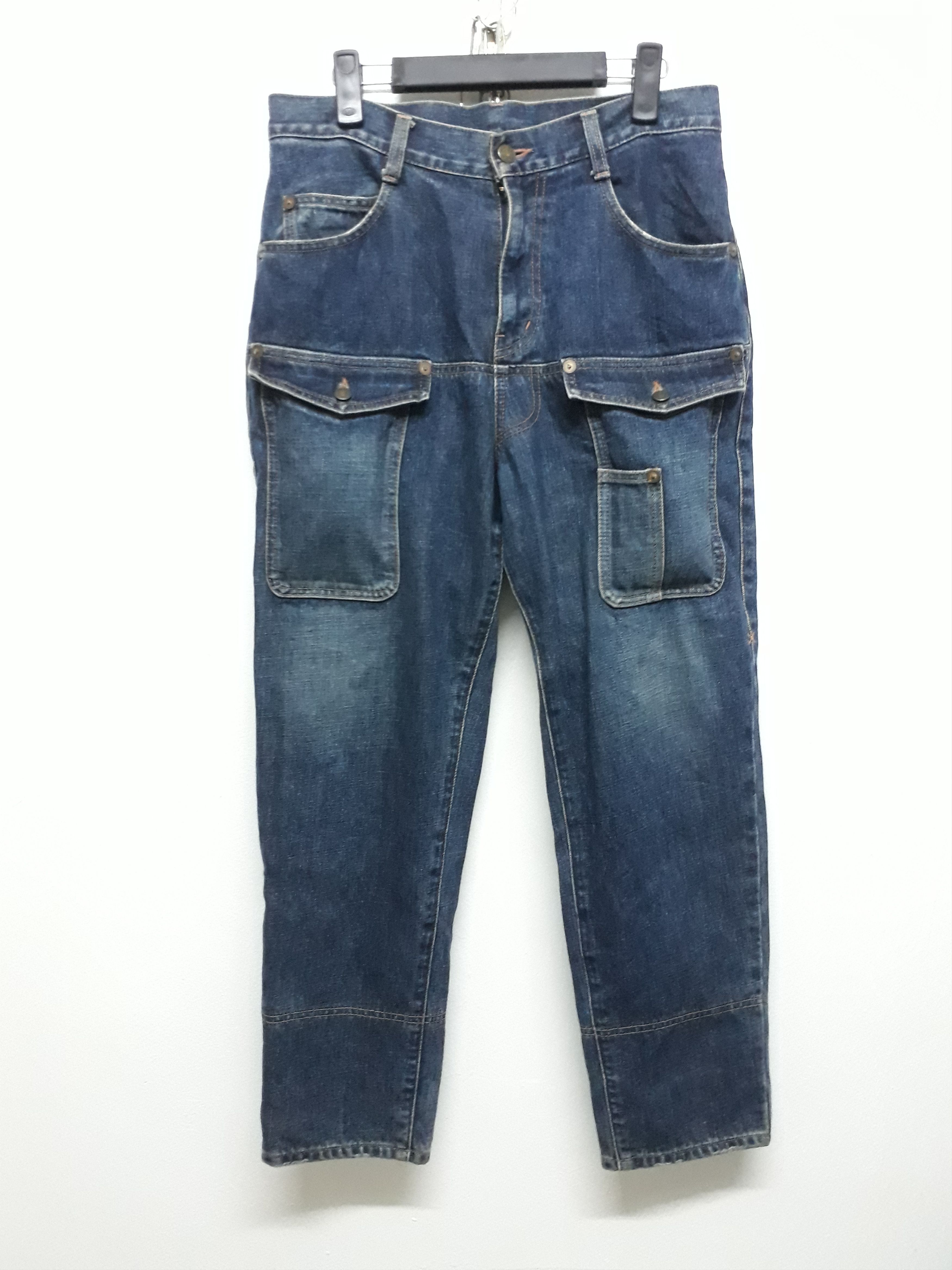 FRAPBOIS Japanese Brand Utility Outdoor Denim Pants