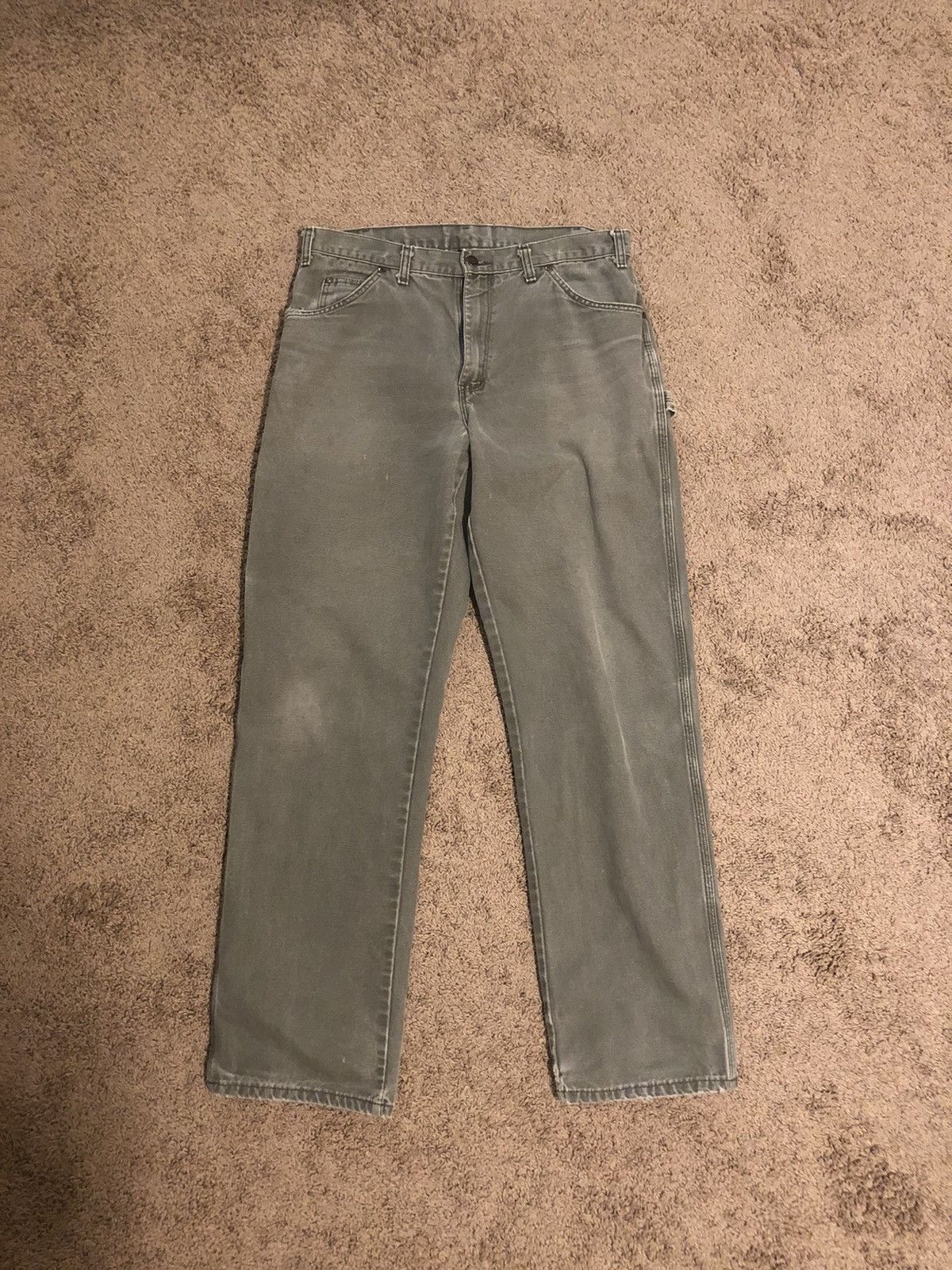 Dickies × Vintage Vintage Distressed Faded Dickies Carpenter Painter Pants Size US 34 / EU 50 - 1 Thumbnail