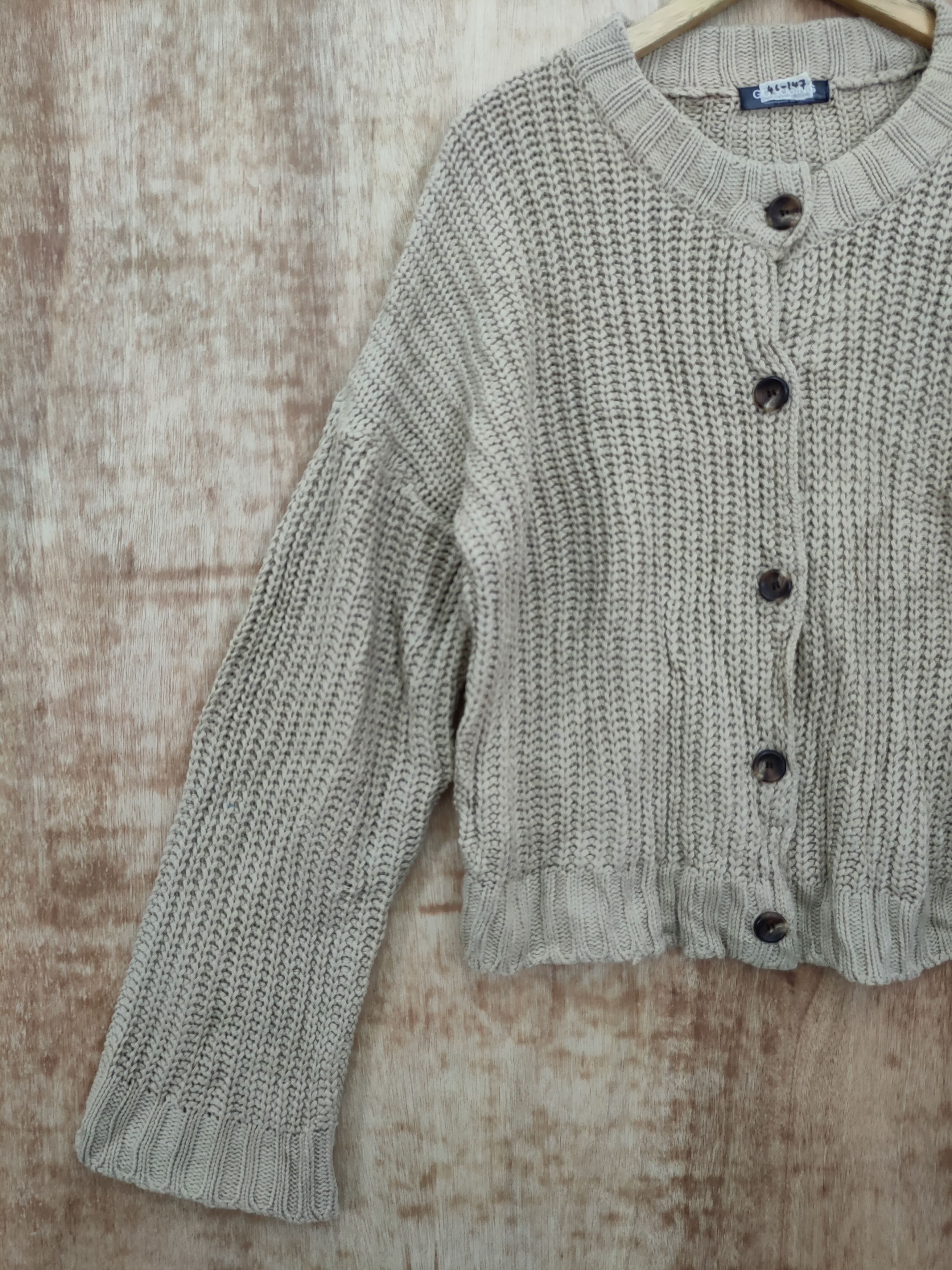 Japanese Brand DL Gogosing cardigan cable knitwear japan vintage #46-147 Size US M / EU 48-50 / 2 - 2 Thumbnail