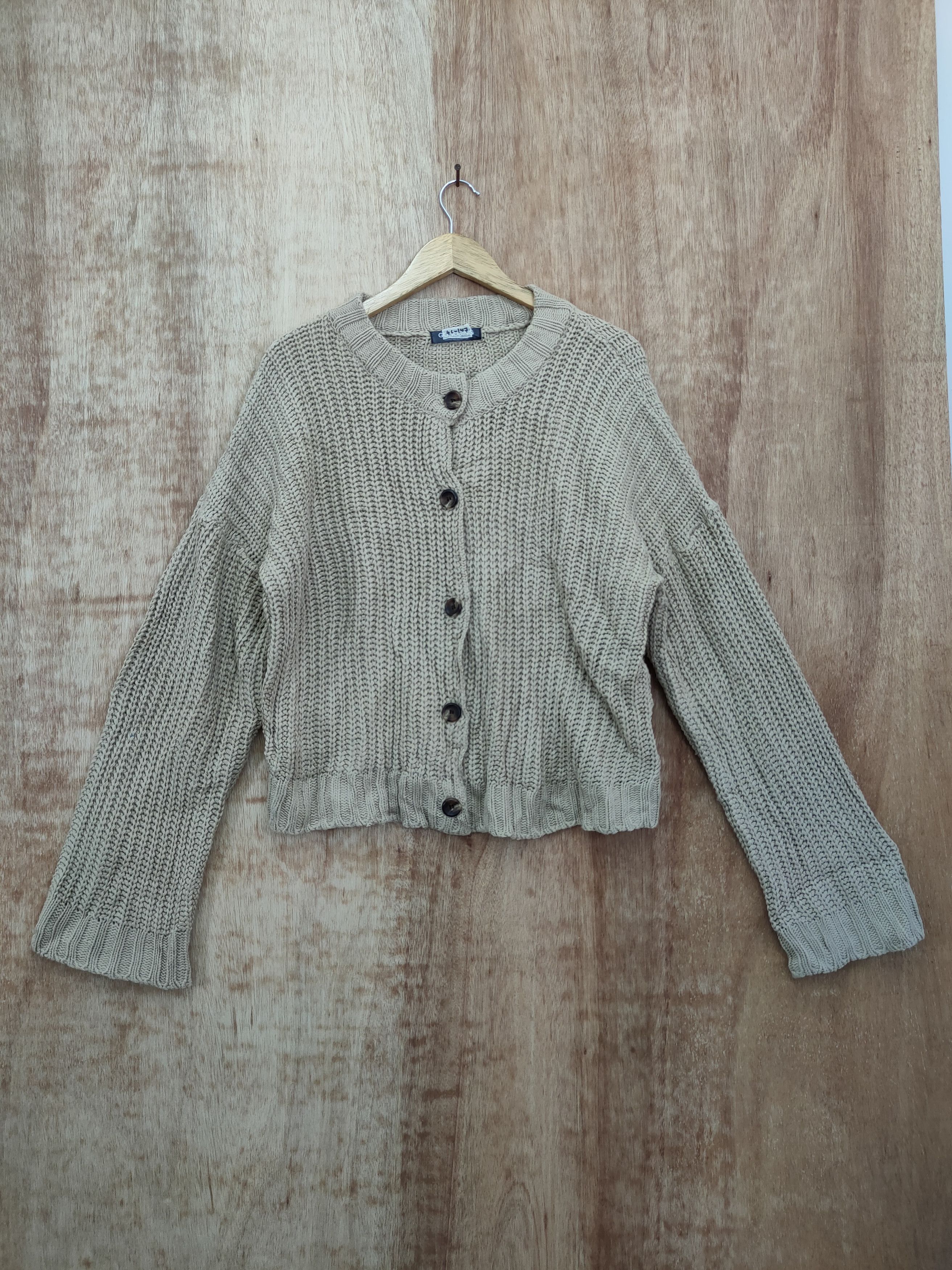 Japanese Brand DL Gogosing cardigan cable knitwear japan vintage #46-147 Size US M / EU 48-50 / 2 - 1 Thumbnail