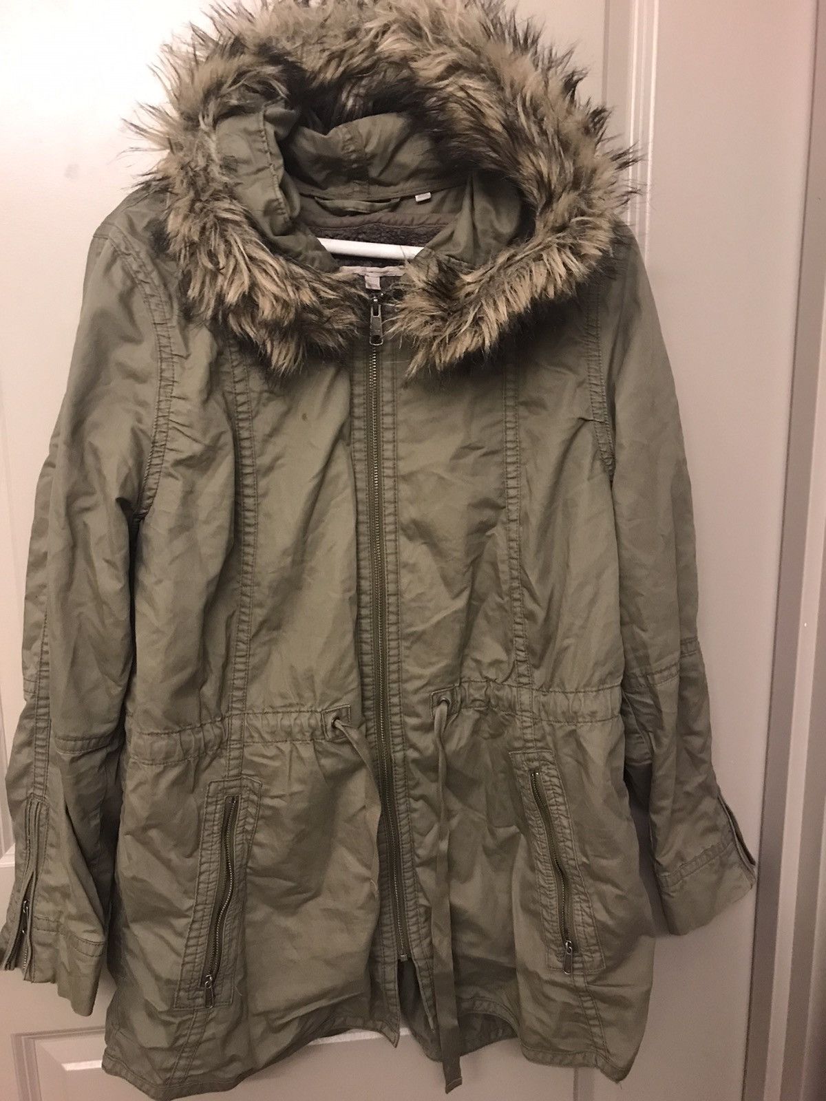 Gap Gap Fur Lined Parka Oversized Army Green With Hood Size M / US 6-8 / IT 42-44 - 1 Thumbnail
