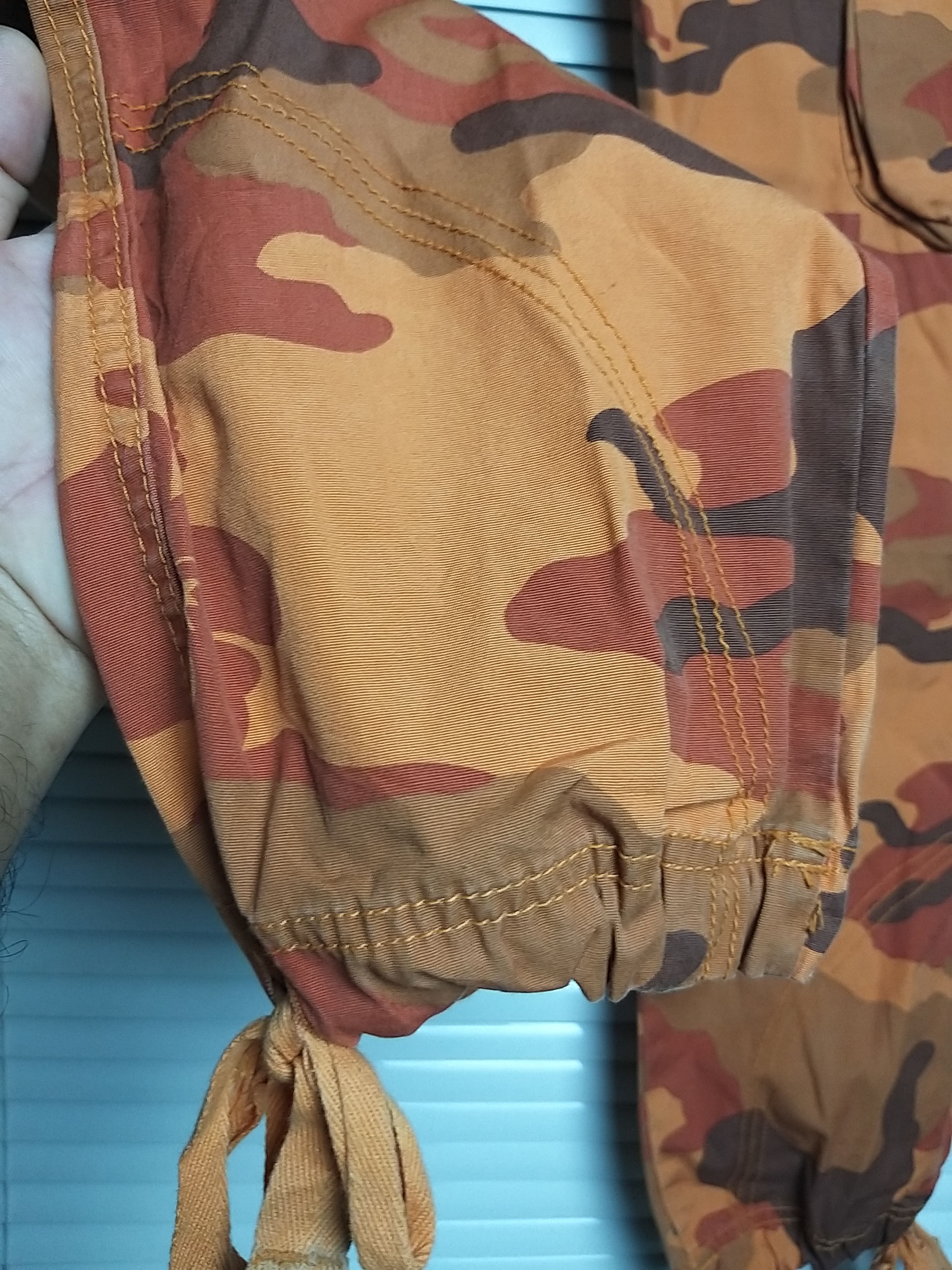 Japanese Brand SICK Y2K T&C SURF DESIGNS HAWAII ORANGE CAMO CARGO PANT. Size US 29 - 6 Thumbnail