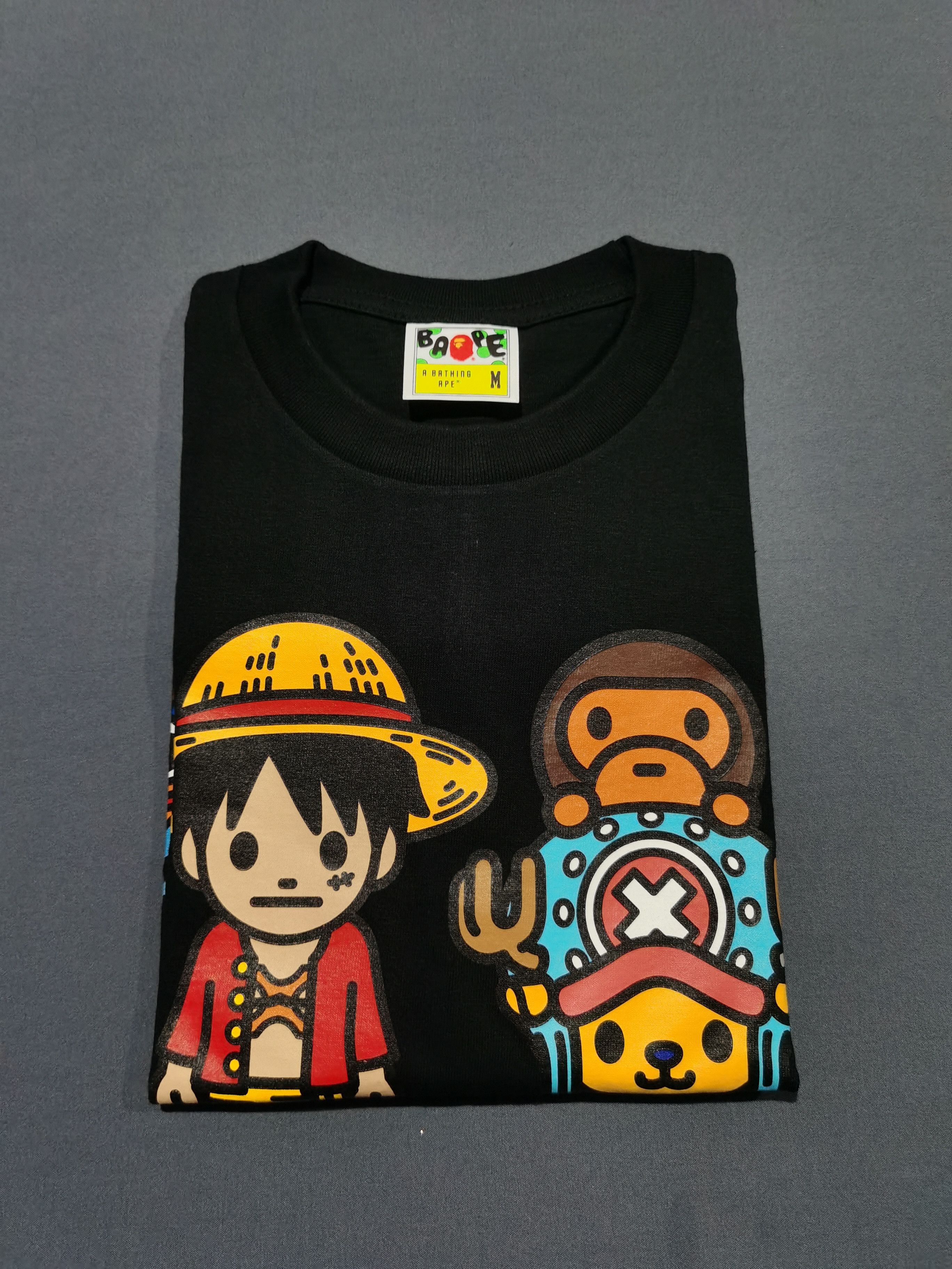 BAPE One Piece Luffy & Chopper X Milo Tee White Men's - US