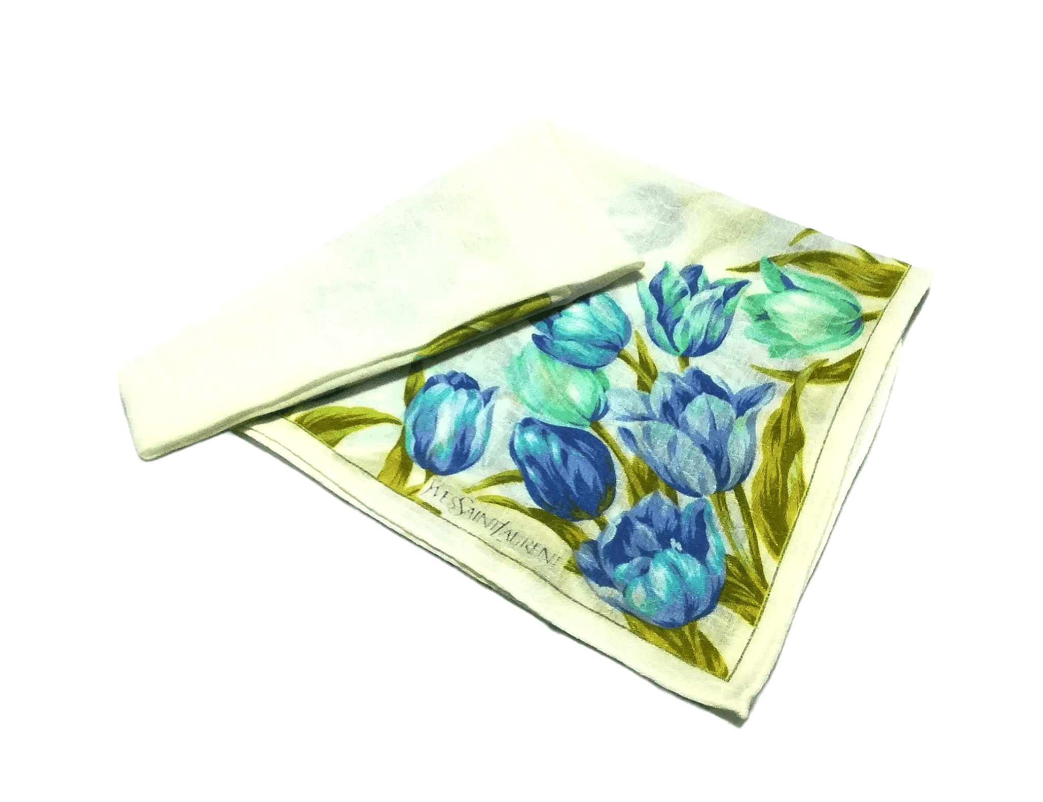 Yves Saint Laurent Yves Saint Laurent Floral Design Bandana Handkerchief Size ONE SIZE - 4 Thumbnail