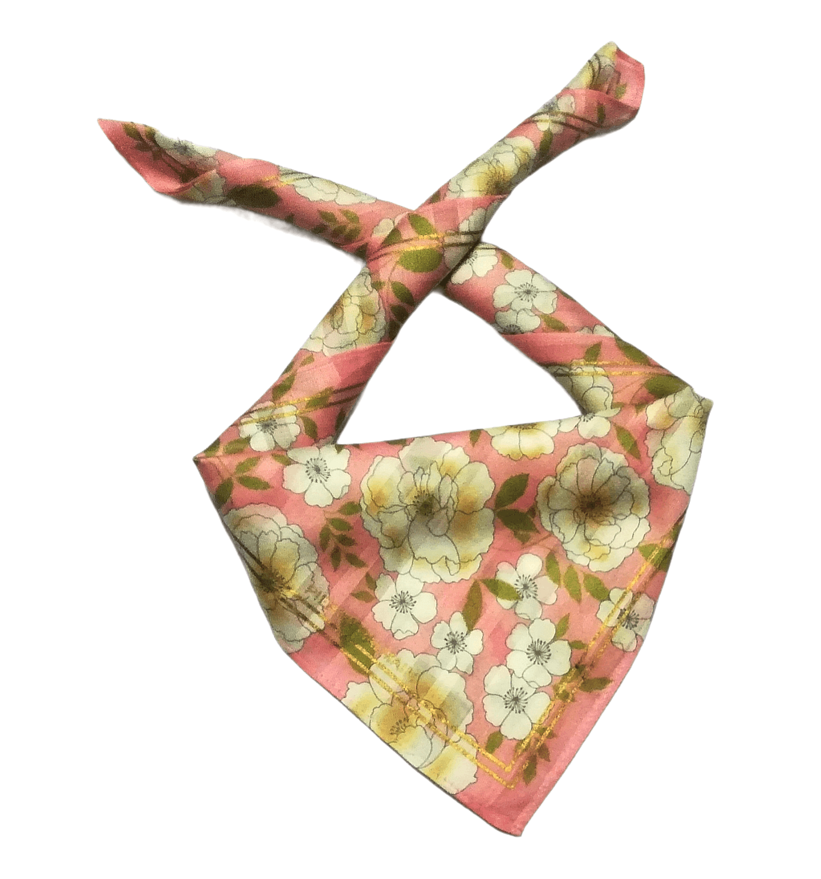 Designer × Pierre Balmain Pierre Balmain Paris Bandana Handkerchief Pink Luxury Style Size ONE SIZE - 1 Thumbnail