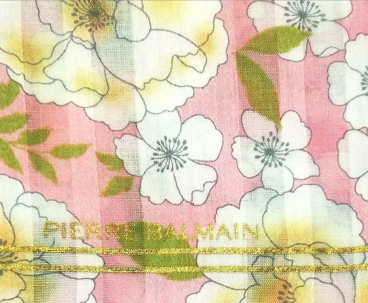 Designer × Pierre Balmain Pierre Balmain Paris Bandana Handkerchief Pink Luxury Style Size ONE SIZE - 3 Thumbnail
