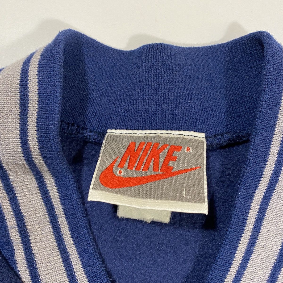 Nike × Vintage 90’s Nike Track Zip Jacket Size US L / EU 52-54 / 3 - 3 Thumbnail