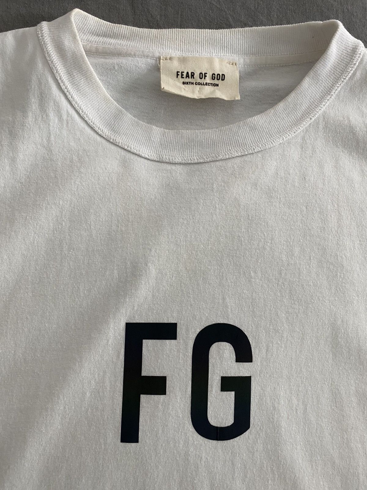 Fear of God Fear of God Sixth Collection T-shirt FG logo white