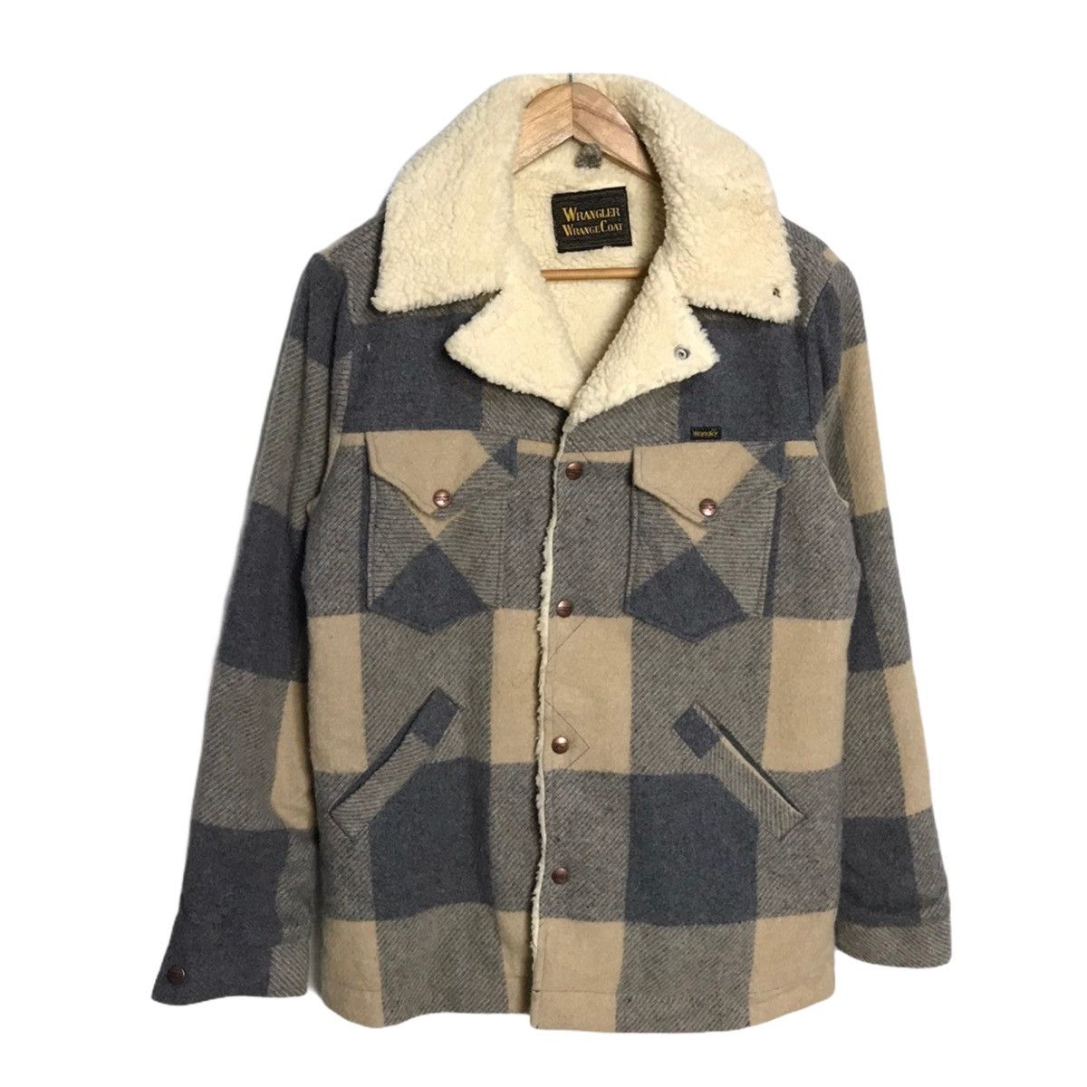 Vintage Rare wool wrangler wrange coat Grailed