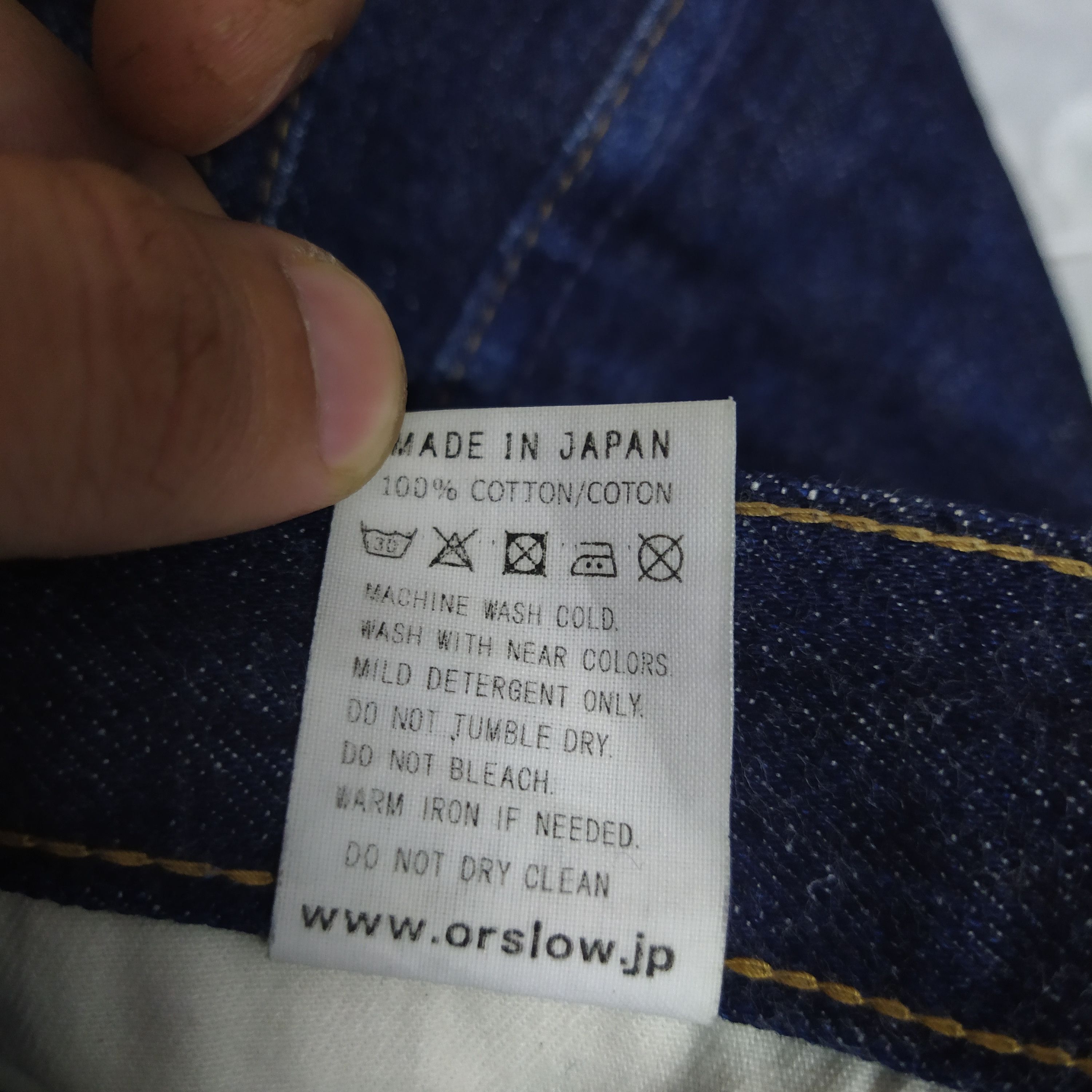 Orslow ORSLOW DENIM ORANGE TAB (D16) W28 Size US 28 / EU 44 - 9 Thumbnail
