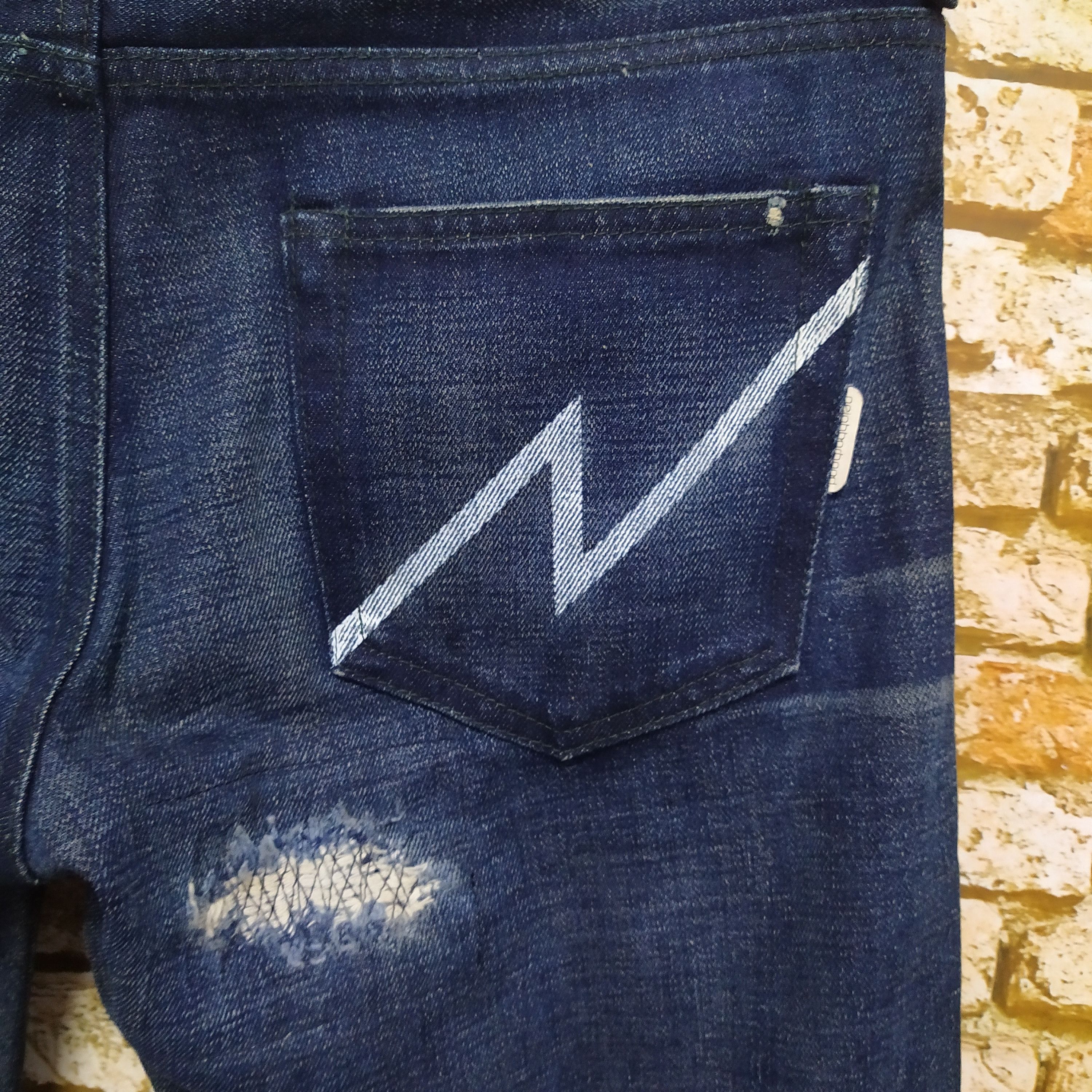 Neighborhood 2002 NEIGHBORHOOD NBHD DISTRESSED DENIM (D19) Size US 36 / EU 52 - 2 Thumbnail
