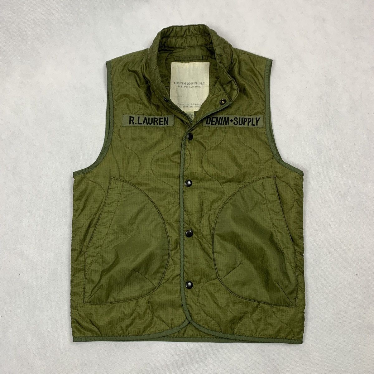 Denim Supply Ralph Lauren USA Flag Vest