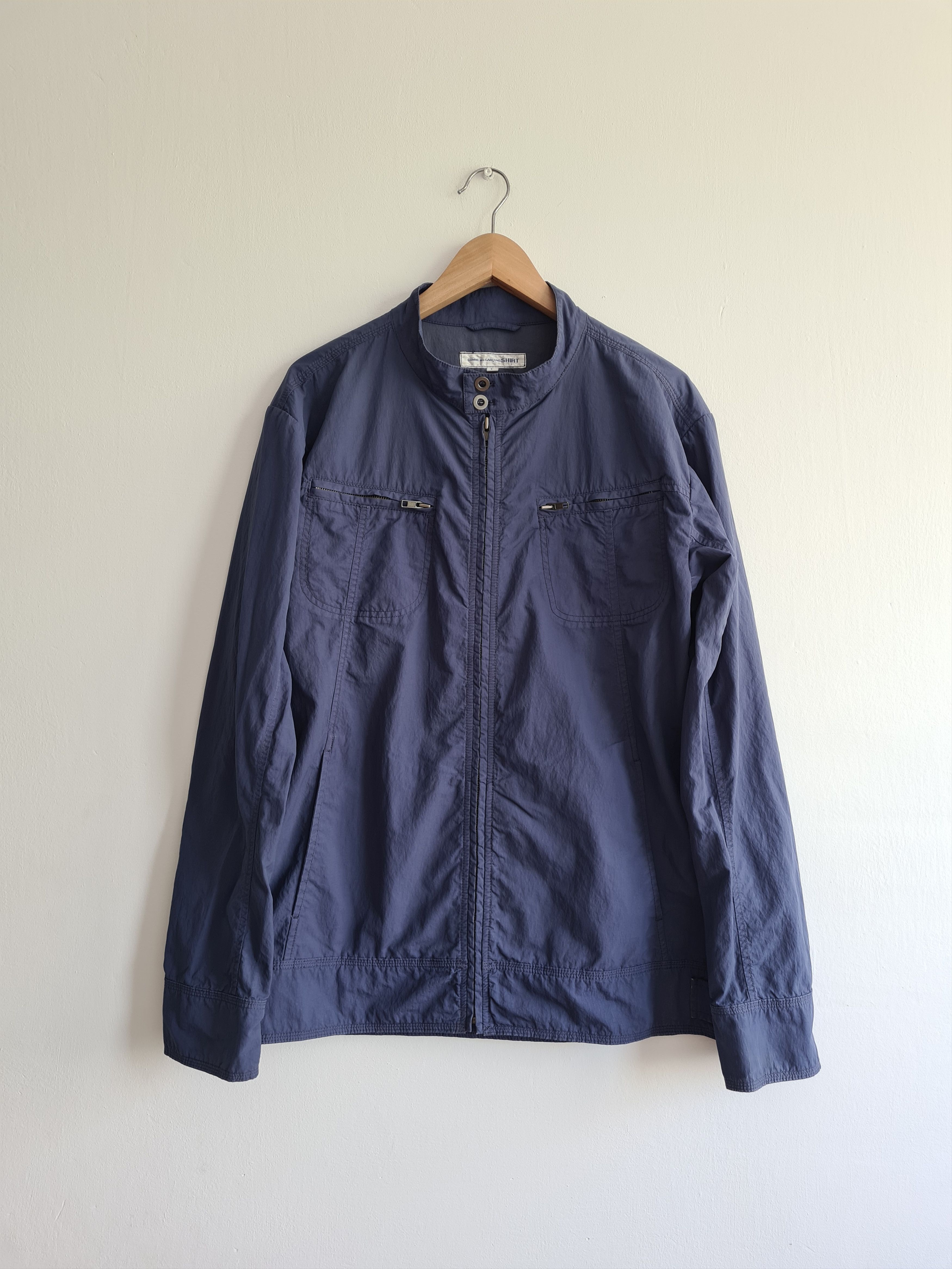 00s COMME des garçons SHIRT Nylon Jacket COMME des GARÇONS Nylon Jacket, Black