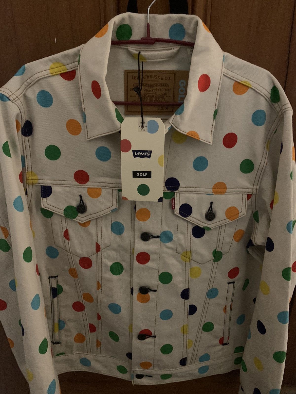 Golf Wang Levi’s x GOLF Vintage Fit Trucker Jacket Polka Dot | Grailed