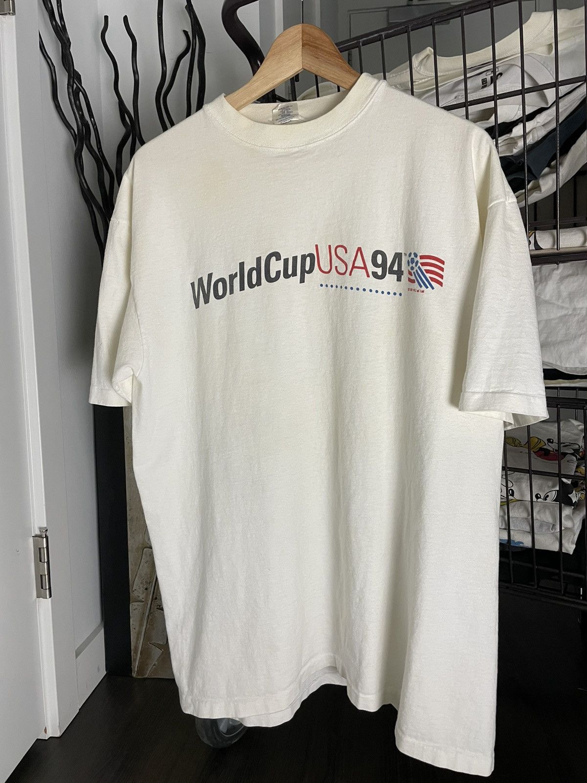 Vintage 90s World Cup Soccers store USA Crewneck Animated Sweatshirt Size XL