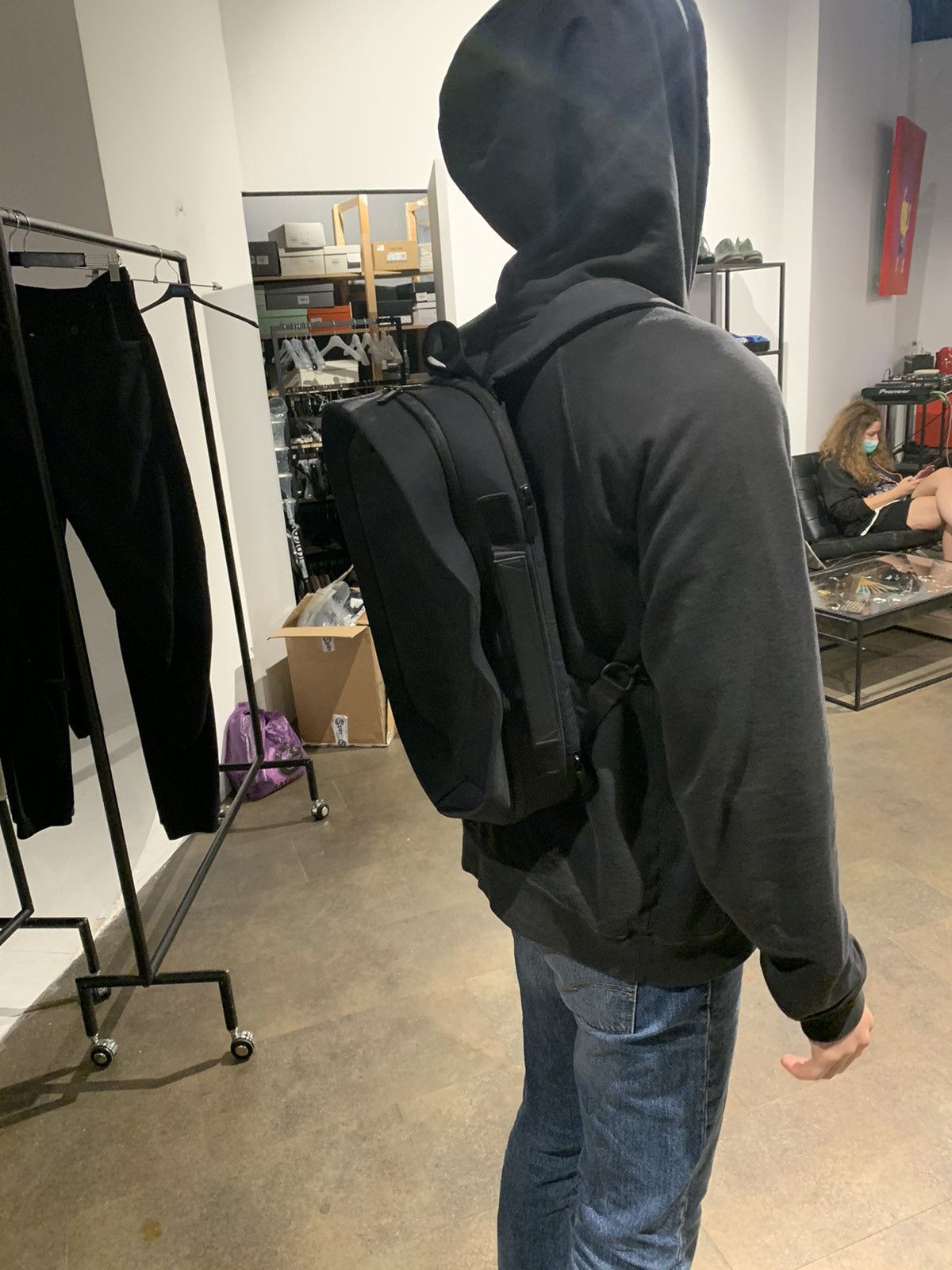 Issey Miyake Black Oval Nylon Backpack Size ONE SIZE - 9 Thumbnail