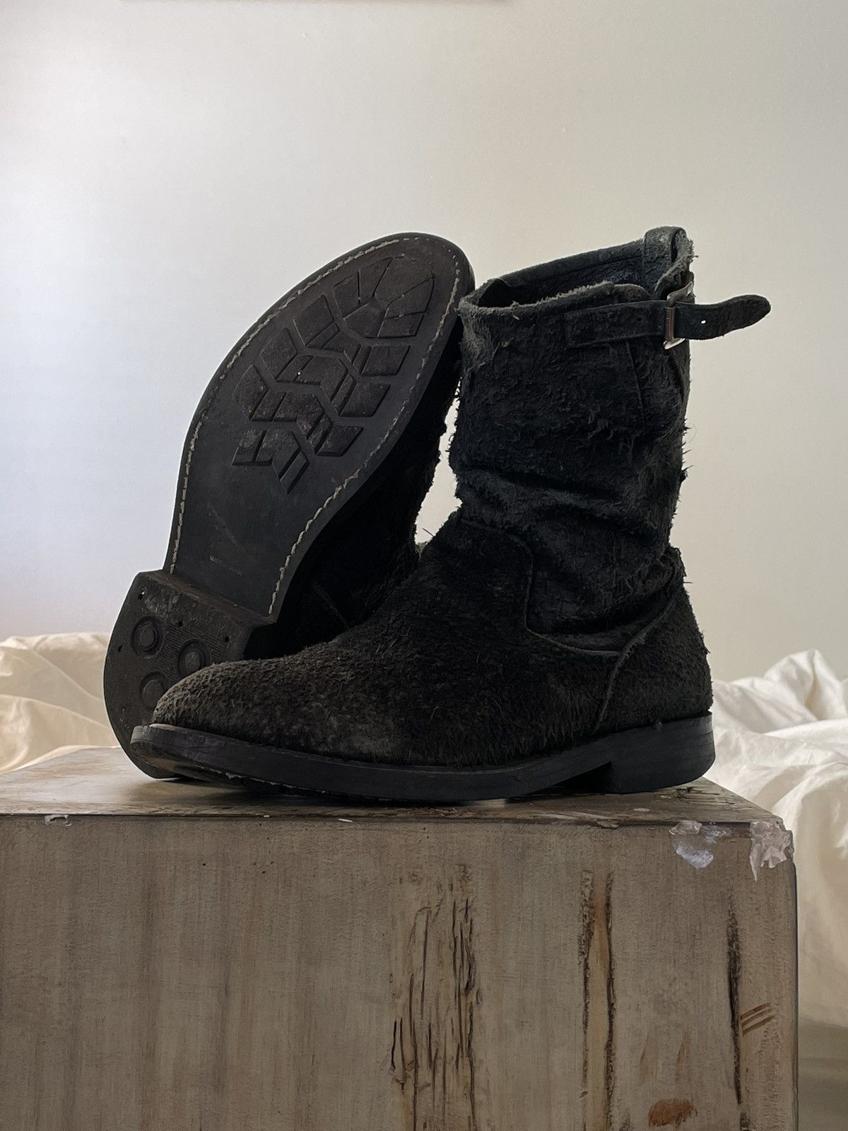 Undercover AW06 Burnt Suede Engineer Boots Size US 8.5 / EU 41-42 - 1 Thumbnail