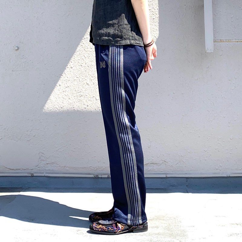 Needles Needles Narrow Track pant poly smooth navy new 21AW XL 