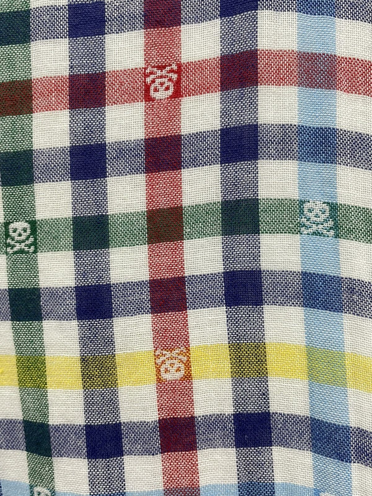 Beams Plus DOPE! BEAMS HEART All Over Skull Multicolor Checkered Shirt Size US S / EU 44-46 / 1 - 2 Thumbnail