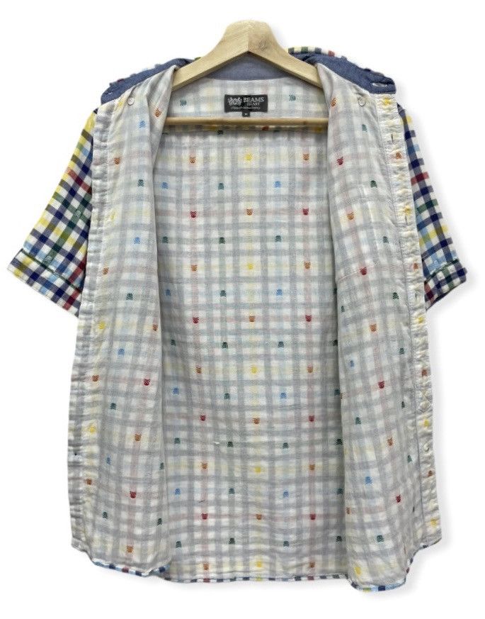 Beams Plus DOPE! BEAMS HEART All Over Skull Multicolor Checkered Shirt Size US S / EU 44-46 / 1 - 4 Thumbnail