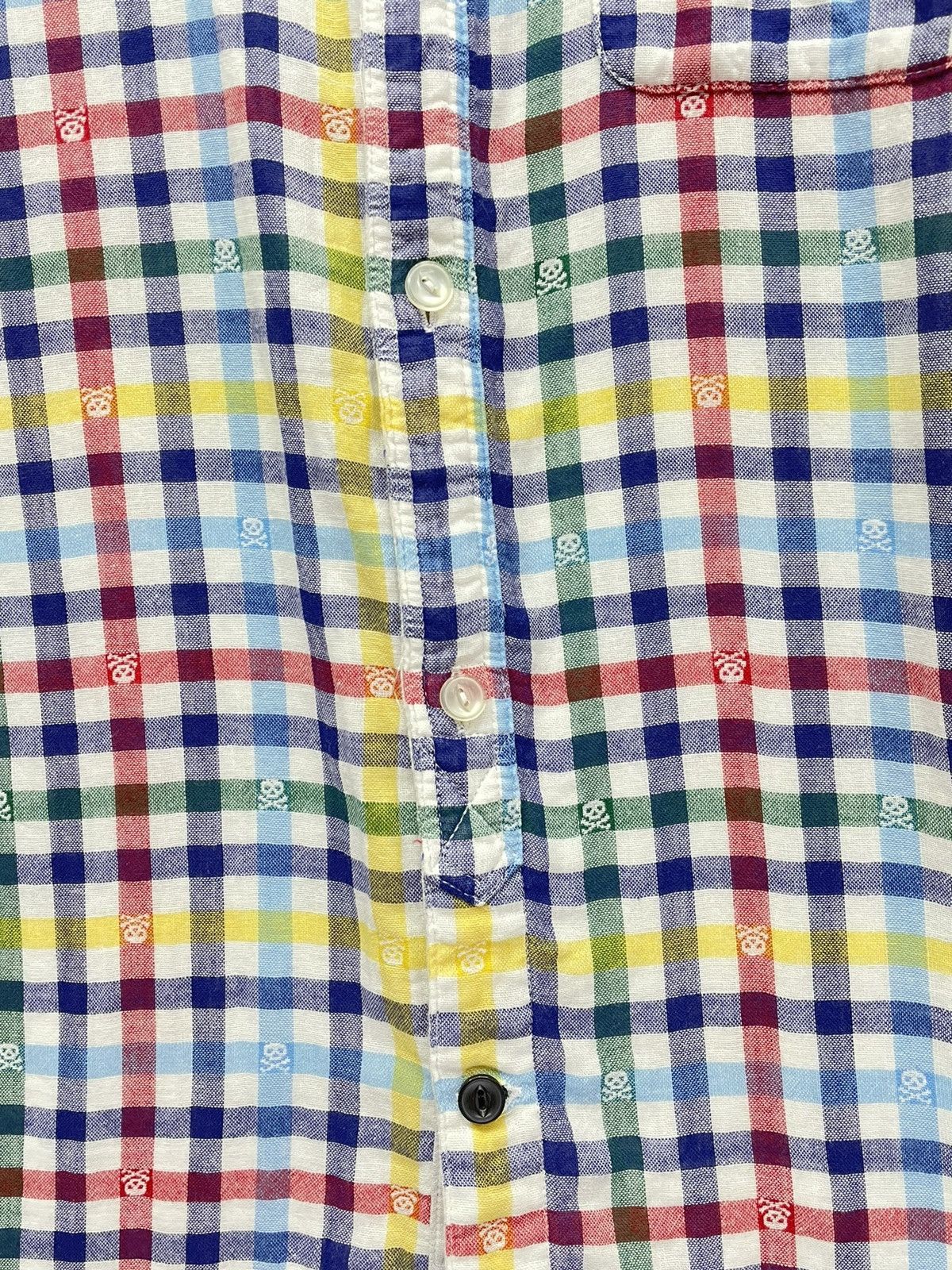 Beams Plus DOPE! BEAMS HEART All Over Skull Multicolor Checkered Shirt Size US S / EU 44-46 / 1 - 6 Thumbnail