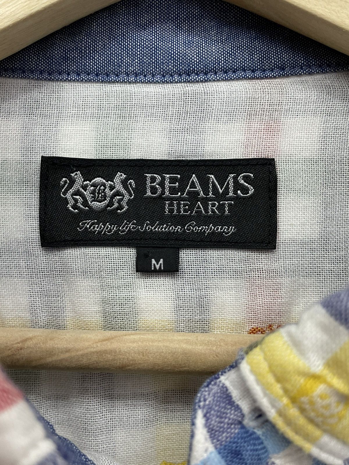 Beams Plus DOPE! BEAMS HEART All Over Skull Multicolor Checkered Shirt Size US S / EU 44-46 / 1 - 7 Thumbnail