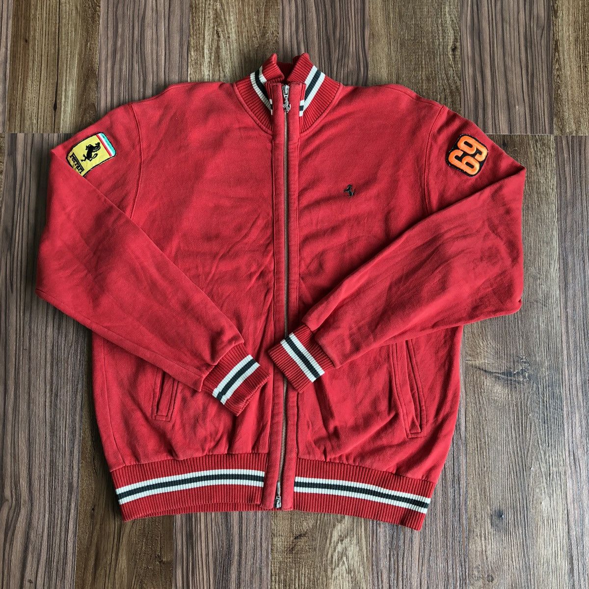 Ferrari × Vintage Vintage Ferrari Zipper Cotton Jacket Size US XL / EU 56 / 4 - 9 Thumbnail