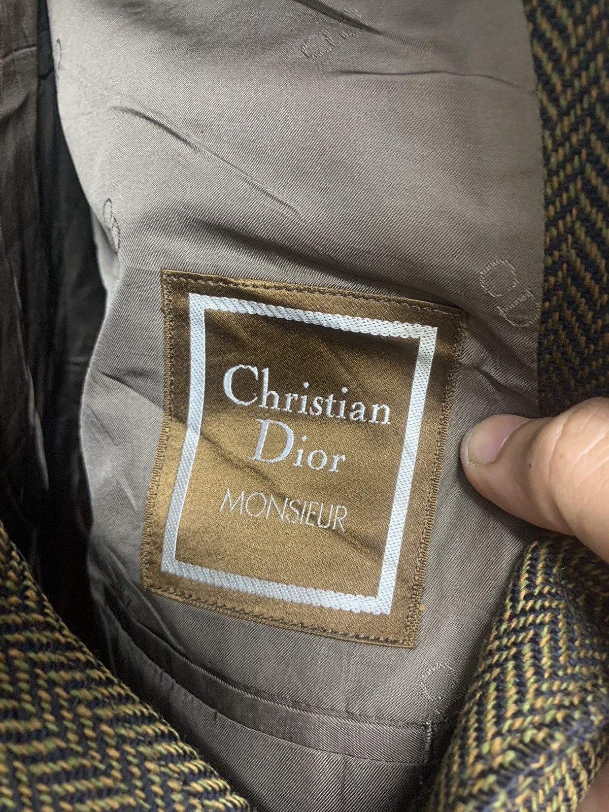Christian Dior Monsieur Vintage Christian Dior Monsieur Suit Coat Blazer Size 42S - 12 Thumbnail