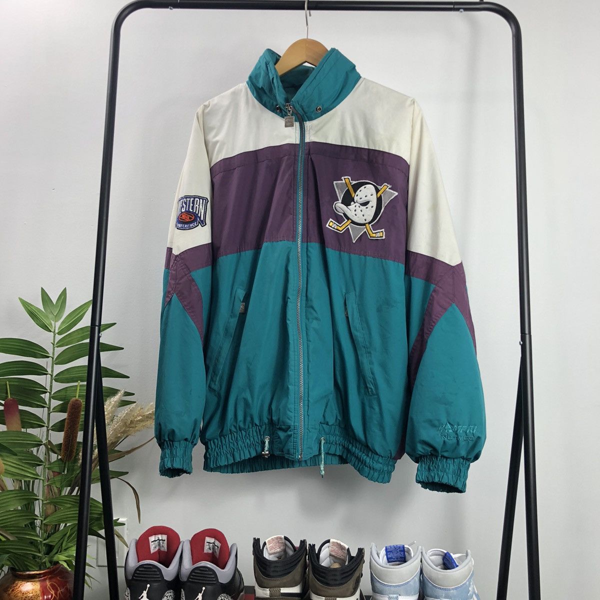 NHL × Nutmeg × Vintage Vintage Anaheim mighty ducks jacket | Grailed