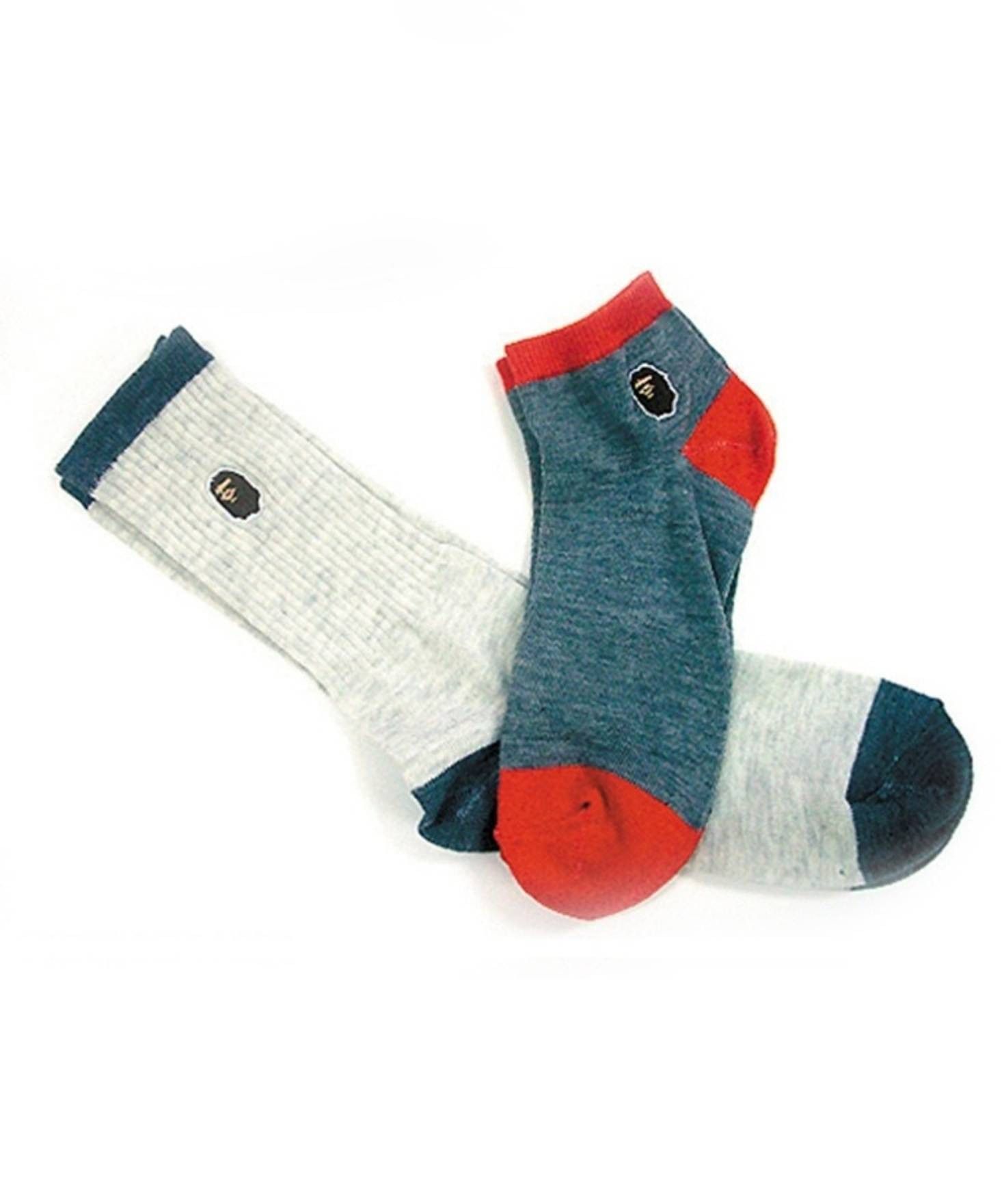 Bape BAPE Logo Socks Set of 2 Pairs 2005 Ankle No Show Size ONE SIZE - 1 Thumbnail