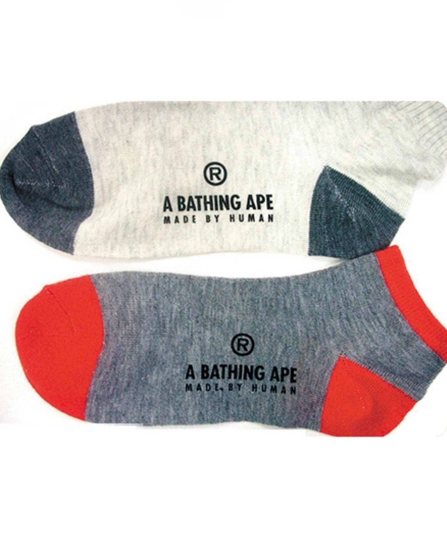 Bape BAPE Logo Socks Set of 2 Pairs 2005 Ankle No Show Size ONE SIZE - 3 Thumbnail