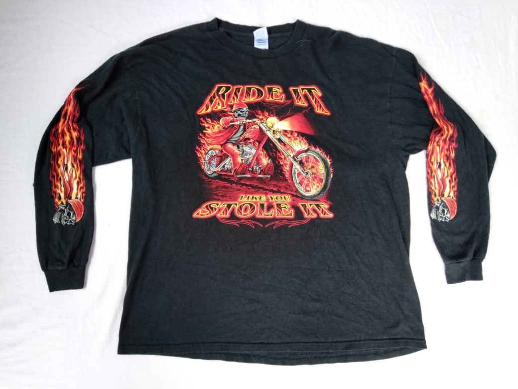 Indian Motorcycle × Japanese Brand Vintage Ride It Like You Stole Travis Scott Fashion Style Size US XL / EU 56 / 4 - 1 Thumbnail