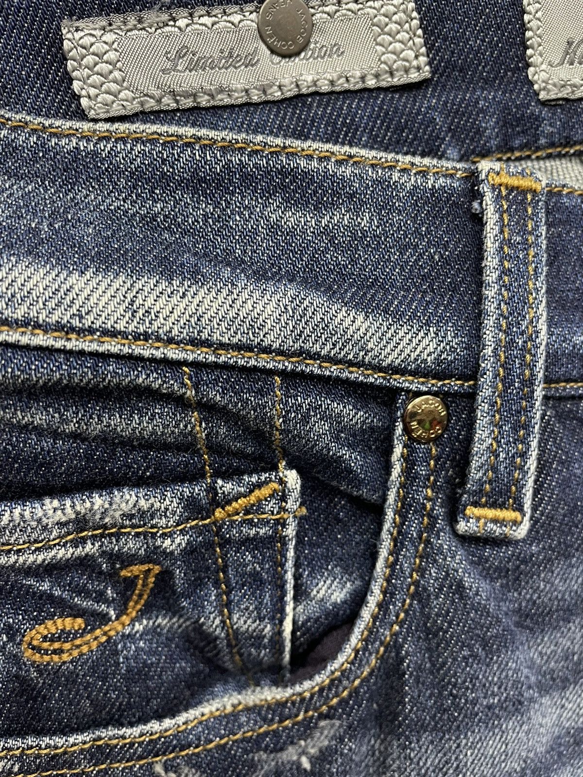 Jacob Cohen Vtg 80’s JACOB COHEN Limited Handmade Tailored Luxury Jeans Size US 28 / EU 44 - 5 Thumbnail