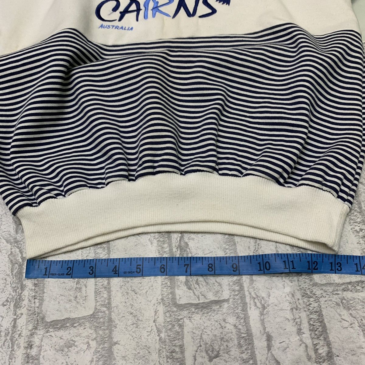 Vintage Vintage 90s Cairns Australia Striped Sweatshirts Size US S / EU 44-46 / 1 - 9 Thumbnail