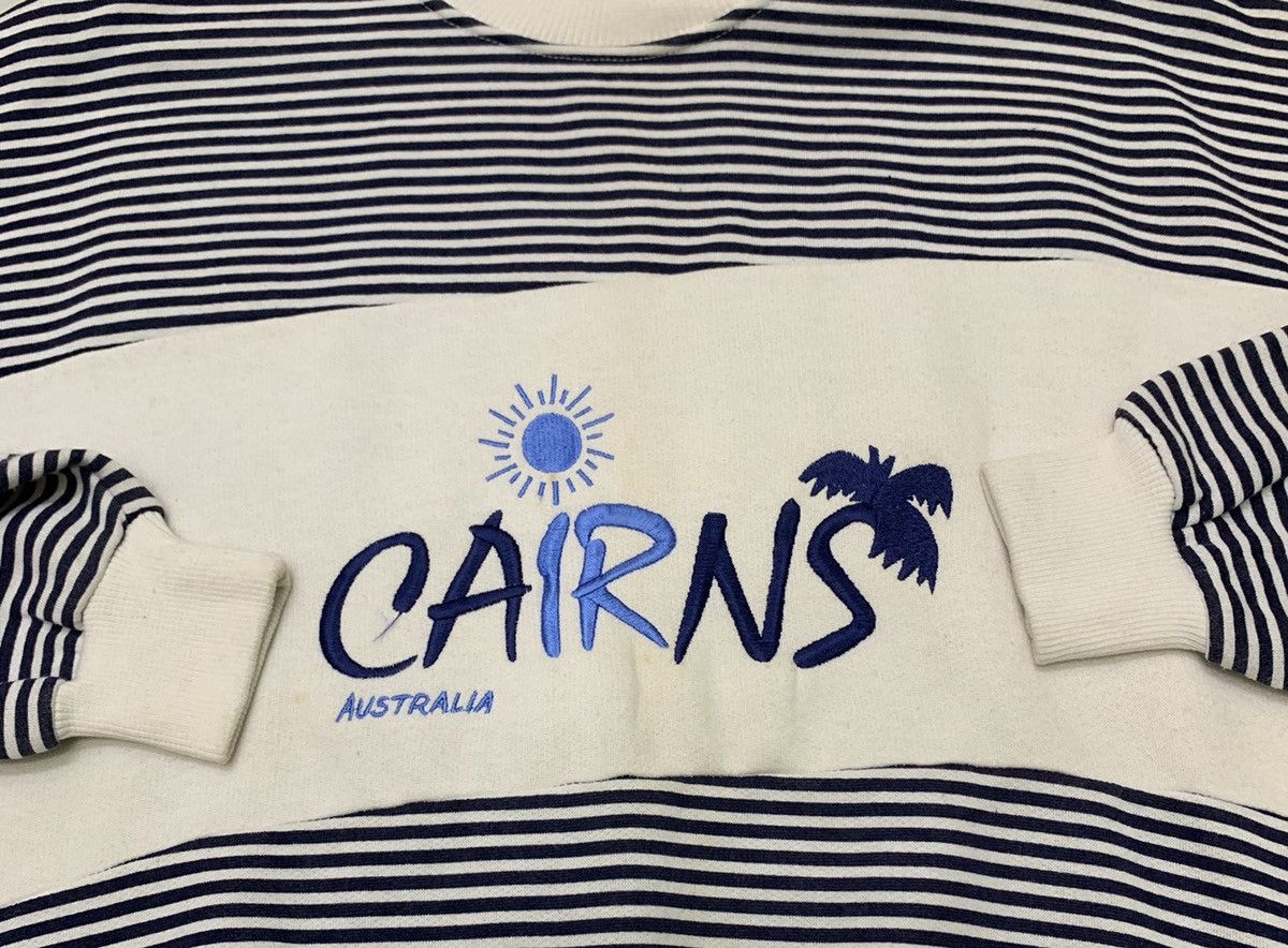 Vintage Vintage 90s Cairns Australia Striped Sweatshirts Size US S / EU 44-46 / 1 - 4 Thumbnail