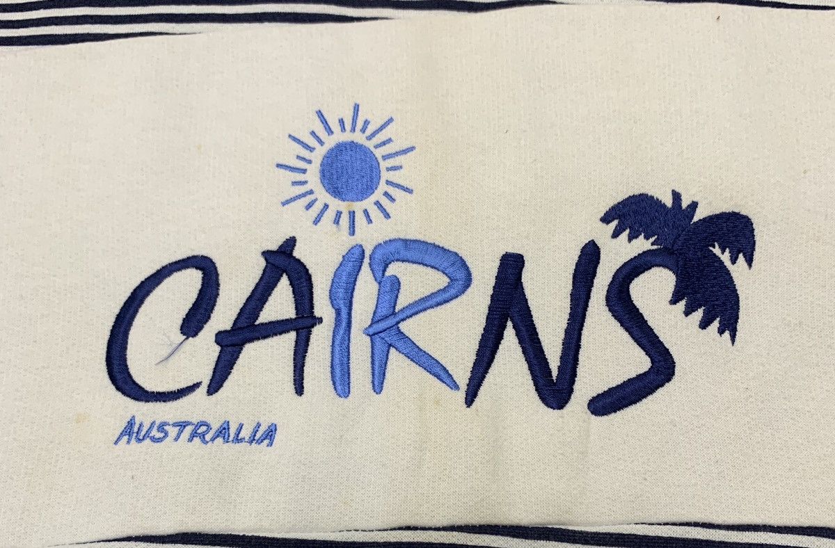 Vintage Vintage 90s Cairns Australia Striped Sweatshirts Size US S / EU 44-46 / 1 - 5 Thumbnail