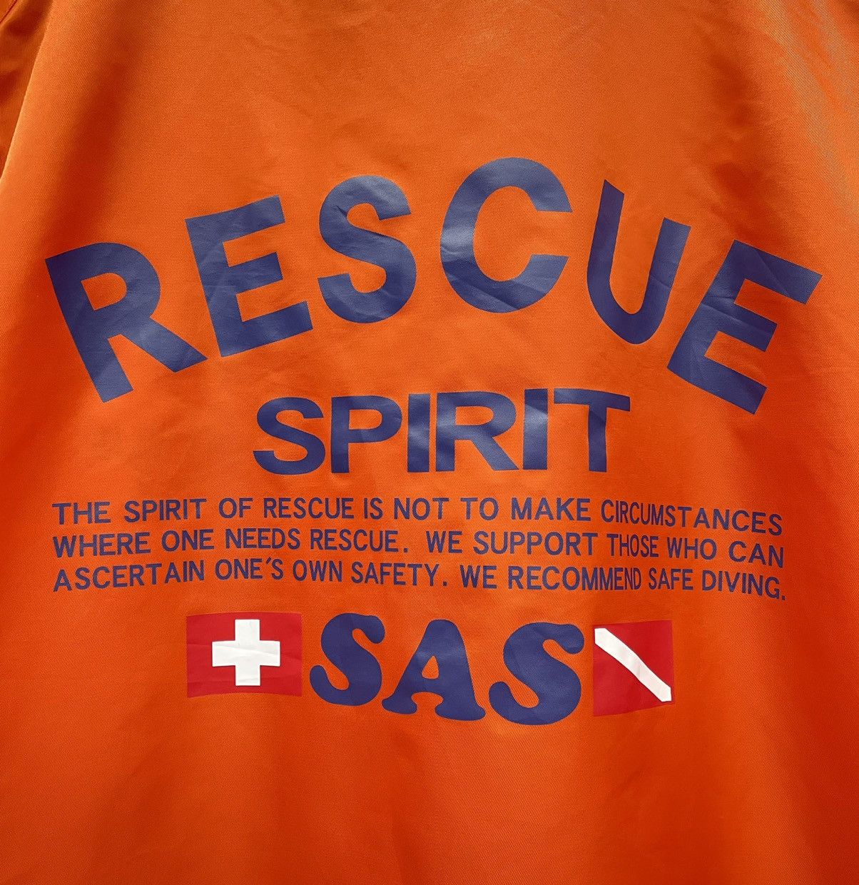 Japanese Brand × Ocean Current × Vintage 🔥Vintage 90’s SAS SCUBA Rescue Spirit Nylon Jacket Size US M / EU 48-50 / 2 - 2 Thumbnail