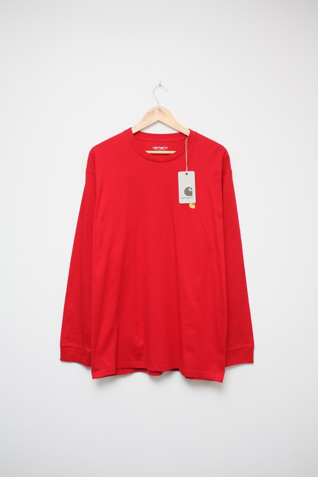 NWT Carhartt WIP L/S T-Shirt Chase T-Shirt Long Sleeve Red