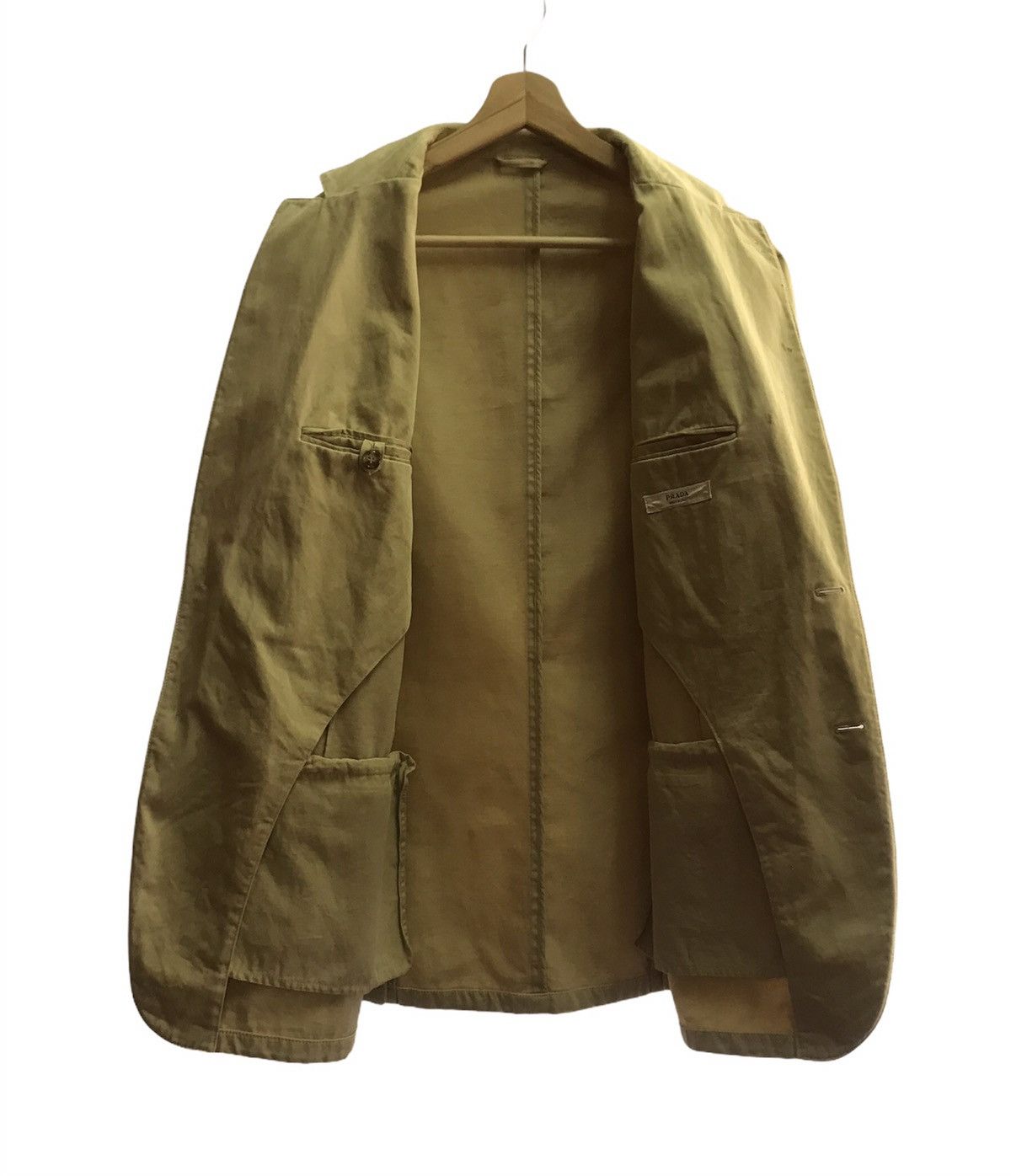 Prada Prada Light Brown Blazer Size 50R - 6 Thumbnail
