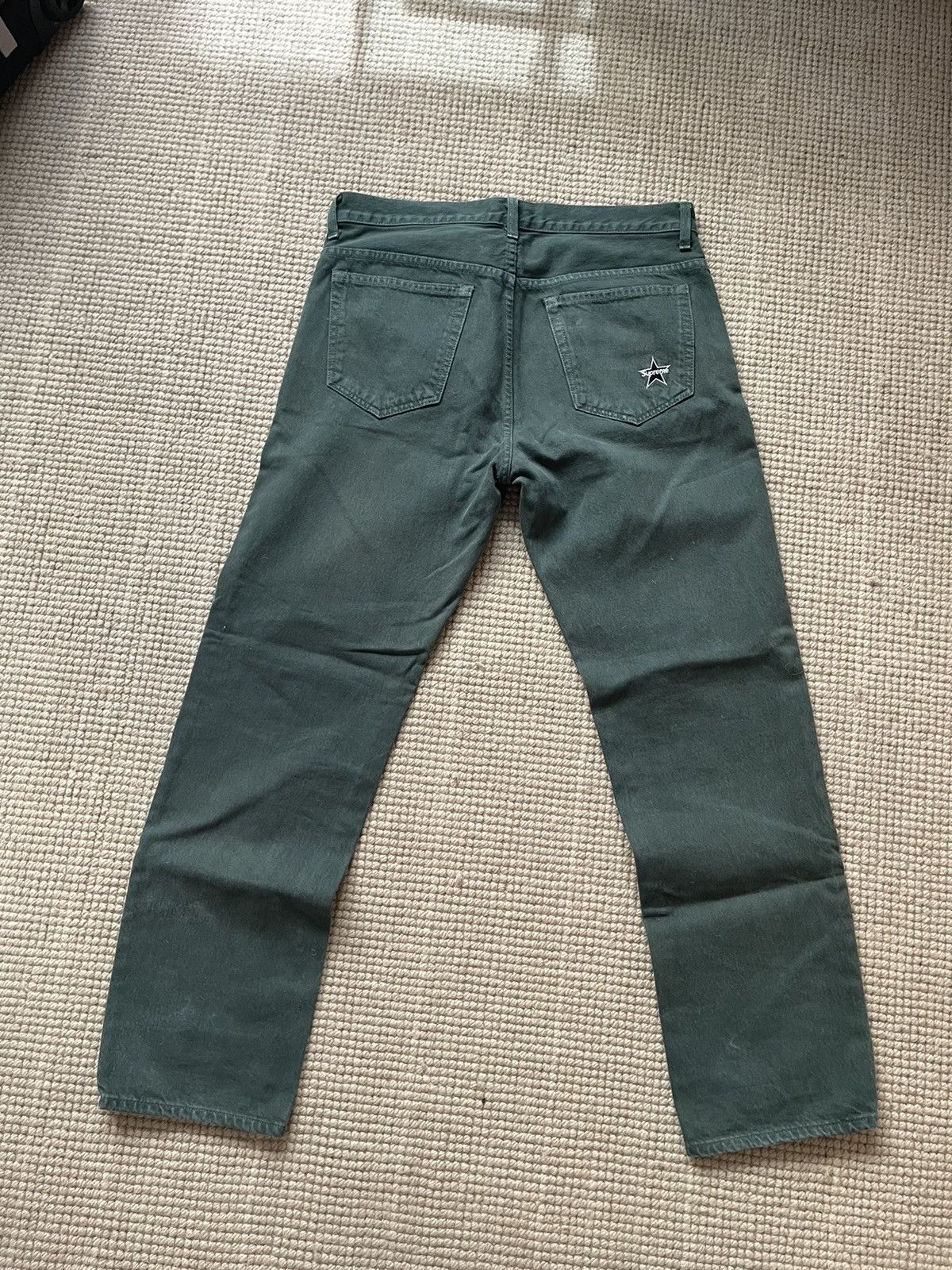 Supreme Washed Regular Jeans スターパッチ デニム