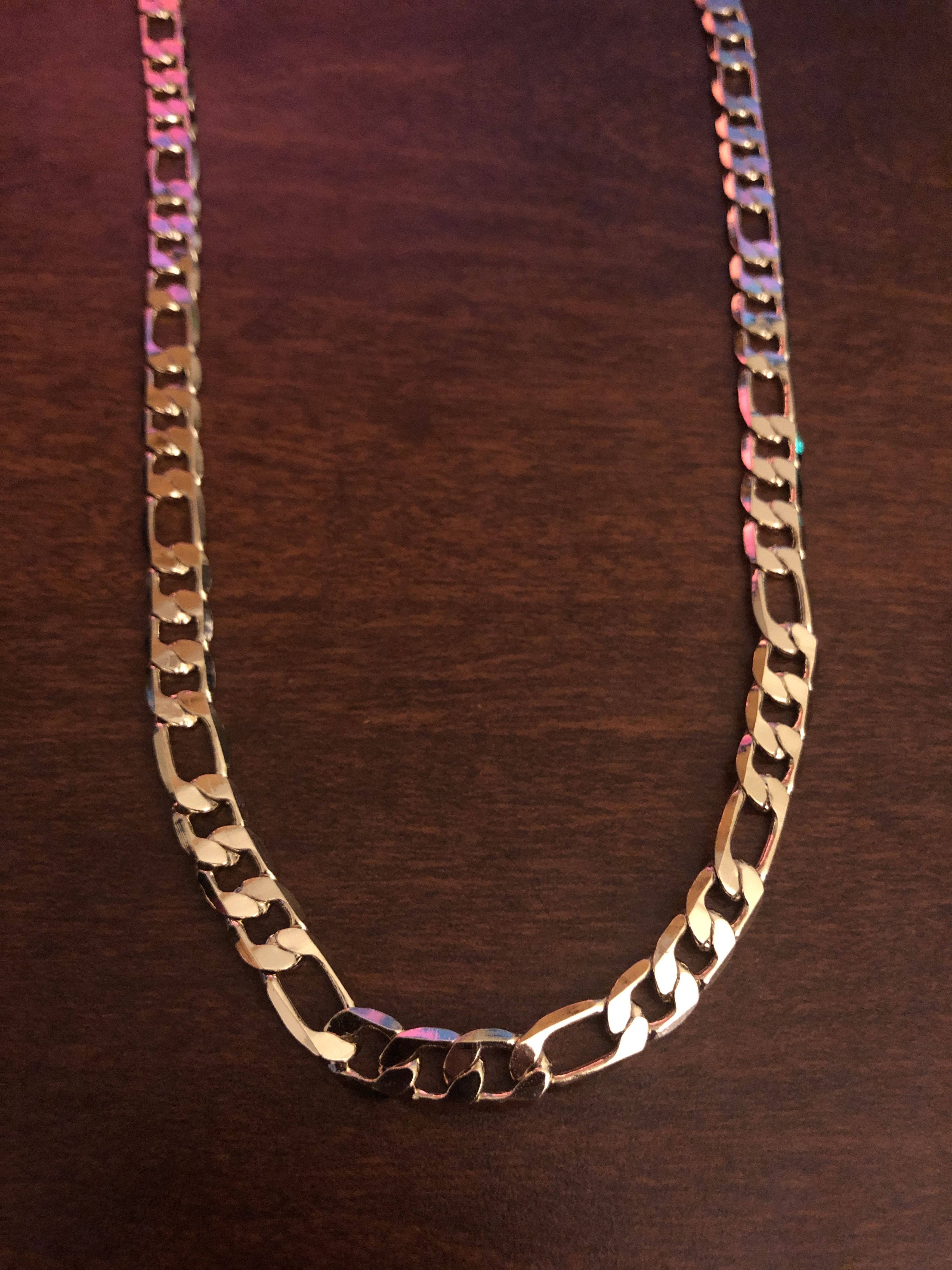 Other 18k Gold Filled 22" Figaro Chain Necklace Size ONE SIZE - 2 Thumbnail