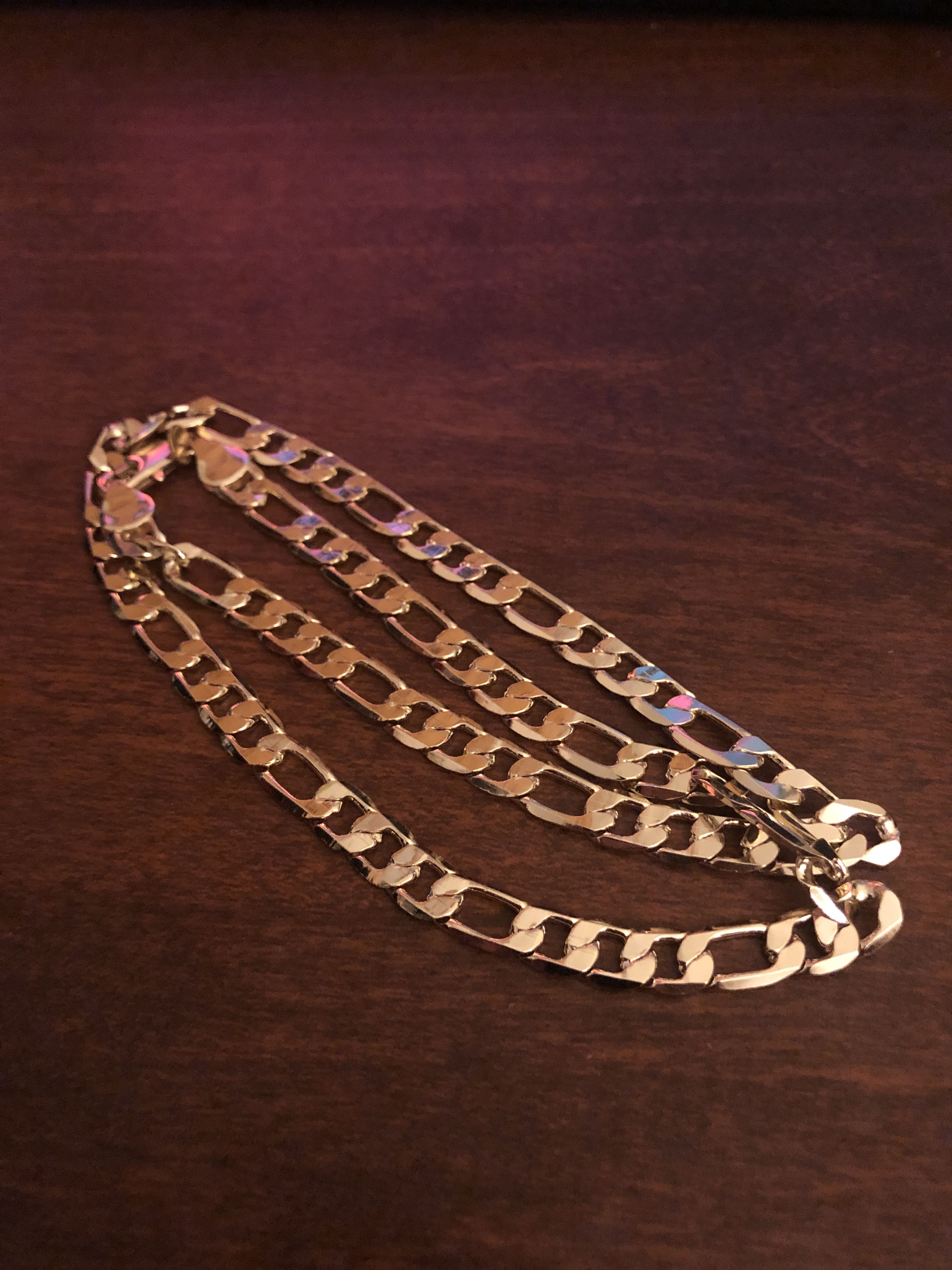 Gold Figaro Chain 18k Filled Gold Chain 18k Gold Filled 22 Figaro