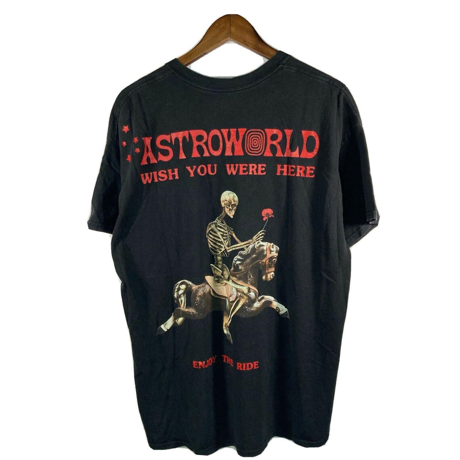 Travis Scott Astroworld Wish You Were Here Shirt Enjoy The Ride Travis Size US L / EU 52-54 / 3 - 2 Thumbnail