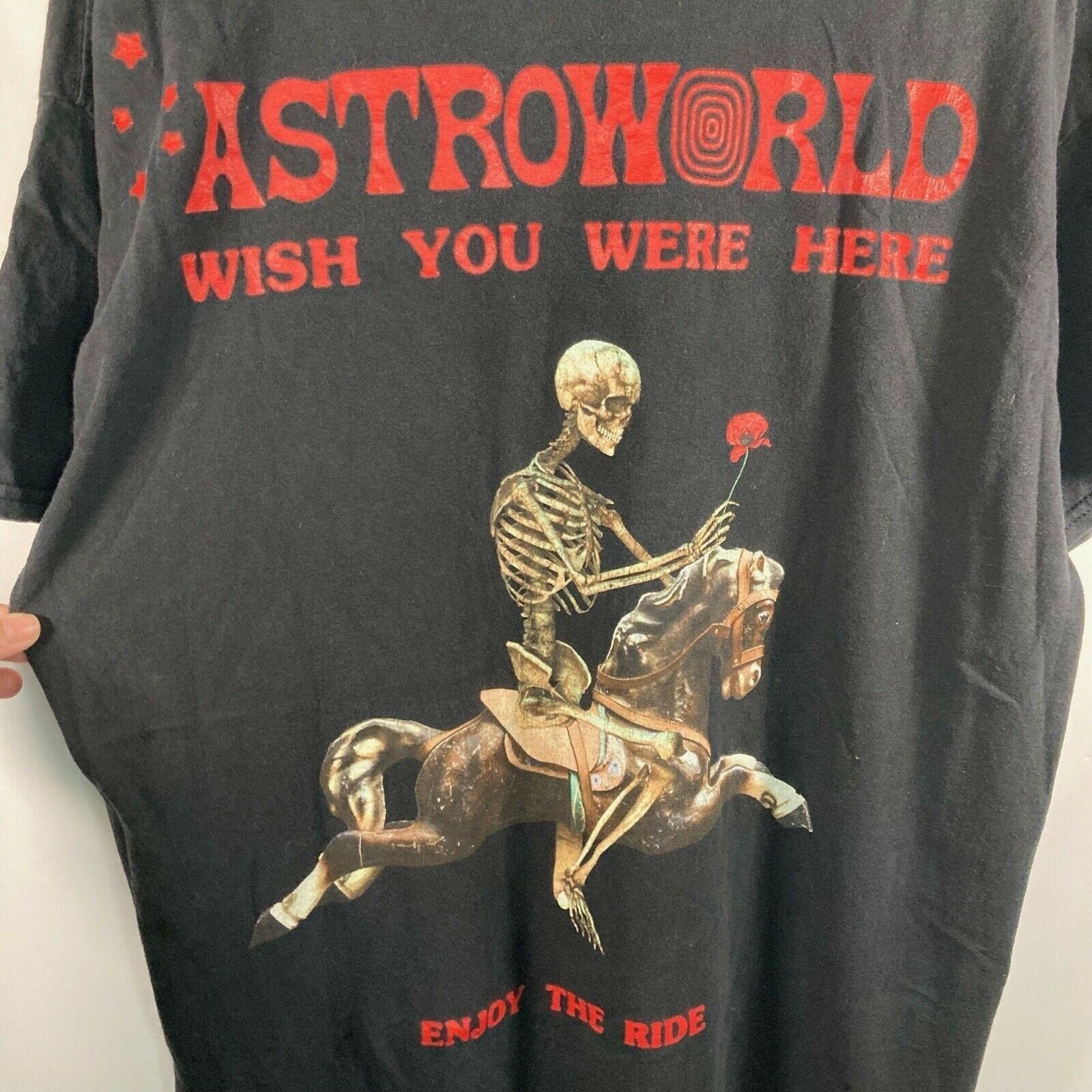 Travis Scott Astroworld Wish You Were Here Shirt Enjoy The Ride Travis Size US L / EU 52-54 / 3 - 4 Thumbnail
