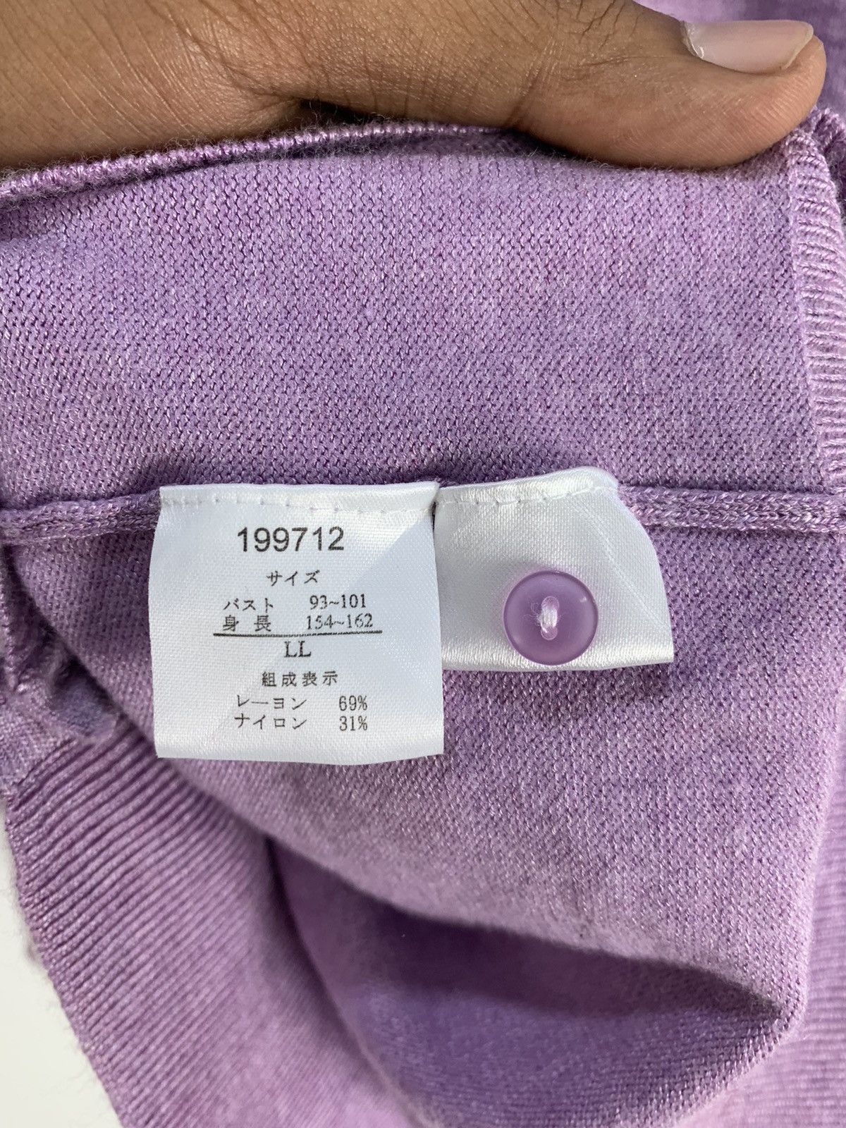 Designer × Japanese Brand THEORIA Rayon Pigment Dyed Button Knitwear Cardigan Sweater Size M / US 6-8 / IT 42-44 - 17 Thumbnail