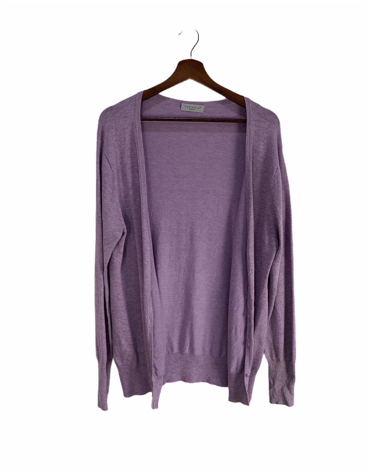 Designer × Japanese Brand THEORIA Rayon Pigment Dyed Button Knitwear Cardigan Sweater Size M / US 6-8 / IT 42-44 - 3 Thumbnail