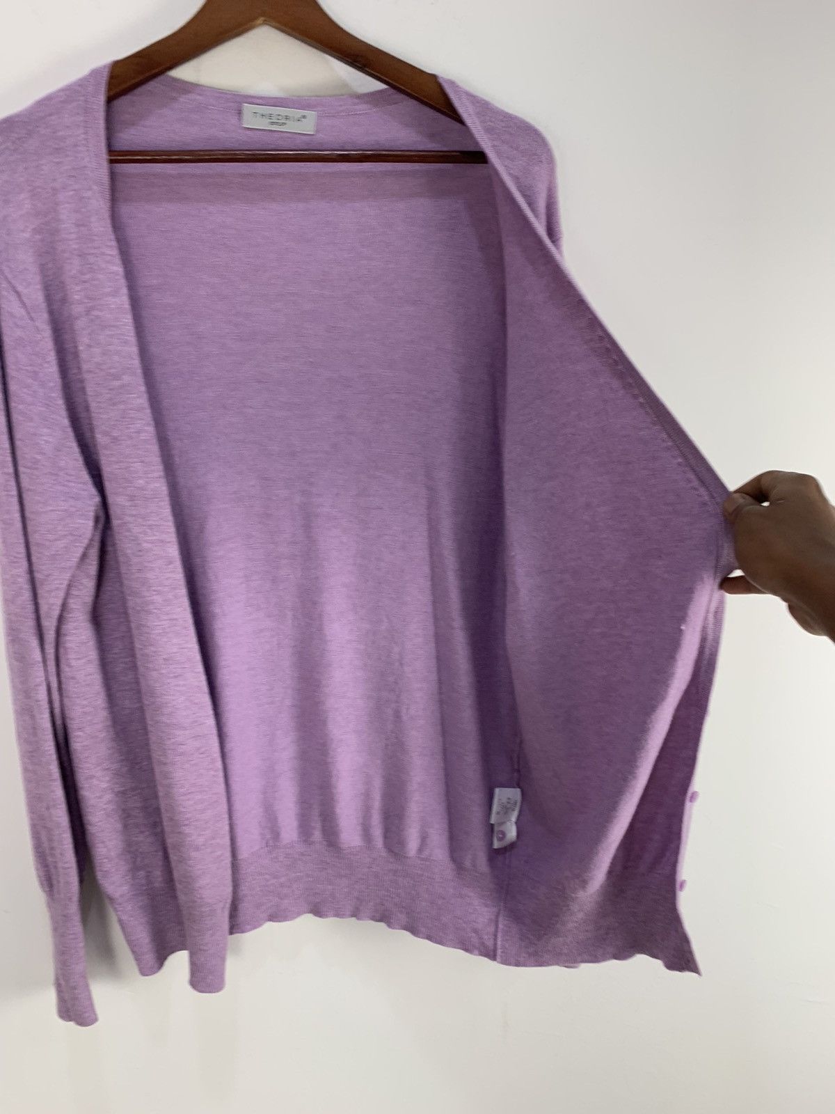 Designer × Japanese Brand THEORIA Rayon Pigment Dyed Button Knitwear Cardigan Sweater Size M / US 6-8 / IT 42-44 - 15 Thumbnail