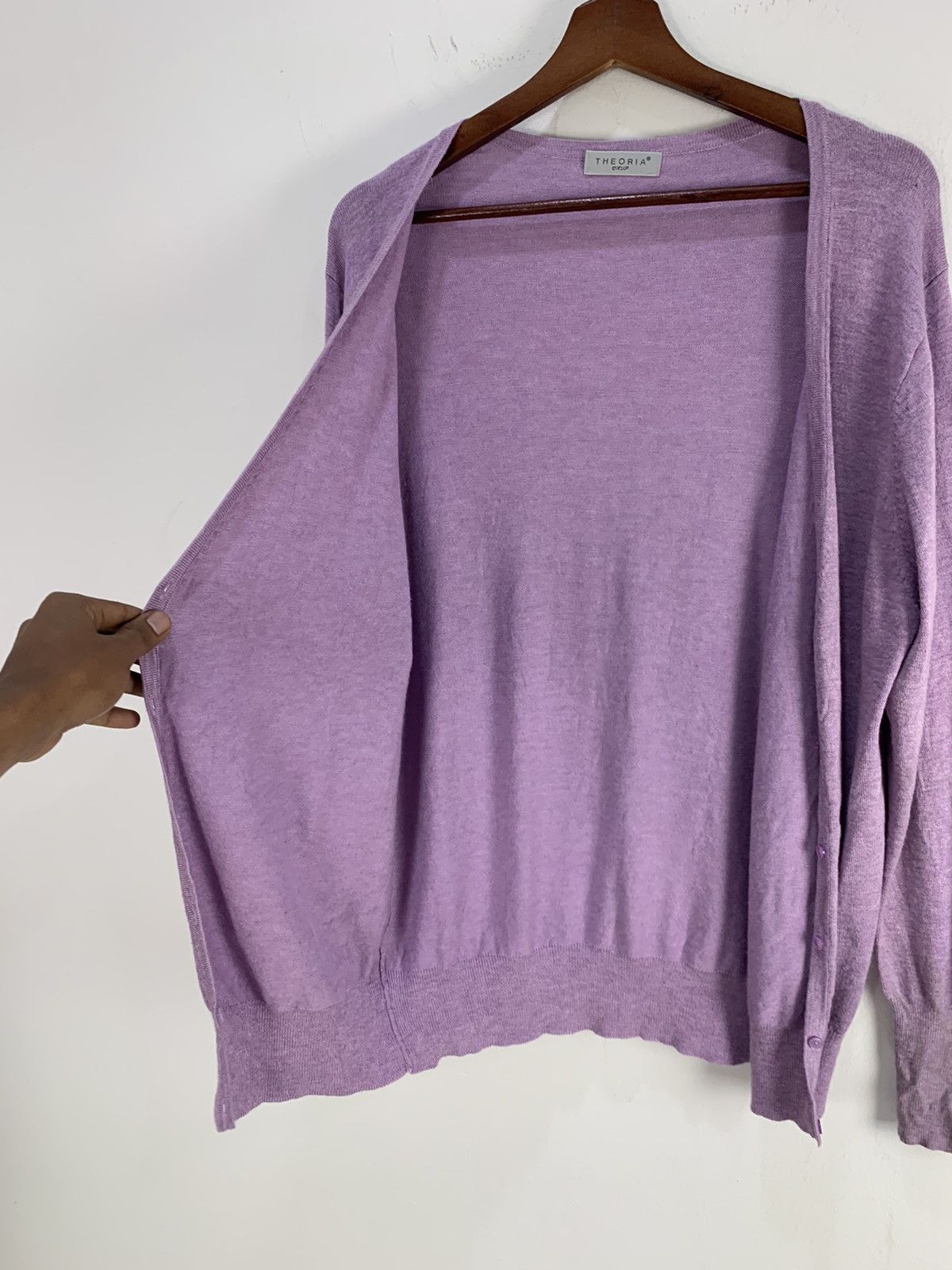 Designer × Japanese Brand THEORIA Rayon Pigment Dyed Button Knitwear Cardigan Sweater Size M / US 6-8 / IT 42-44 - 14 Thumbnail