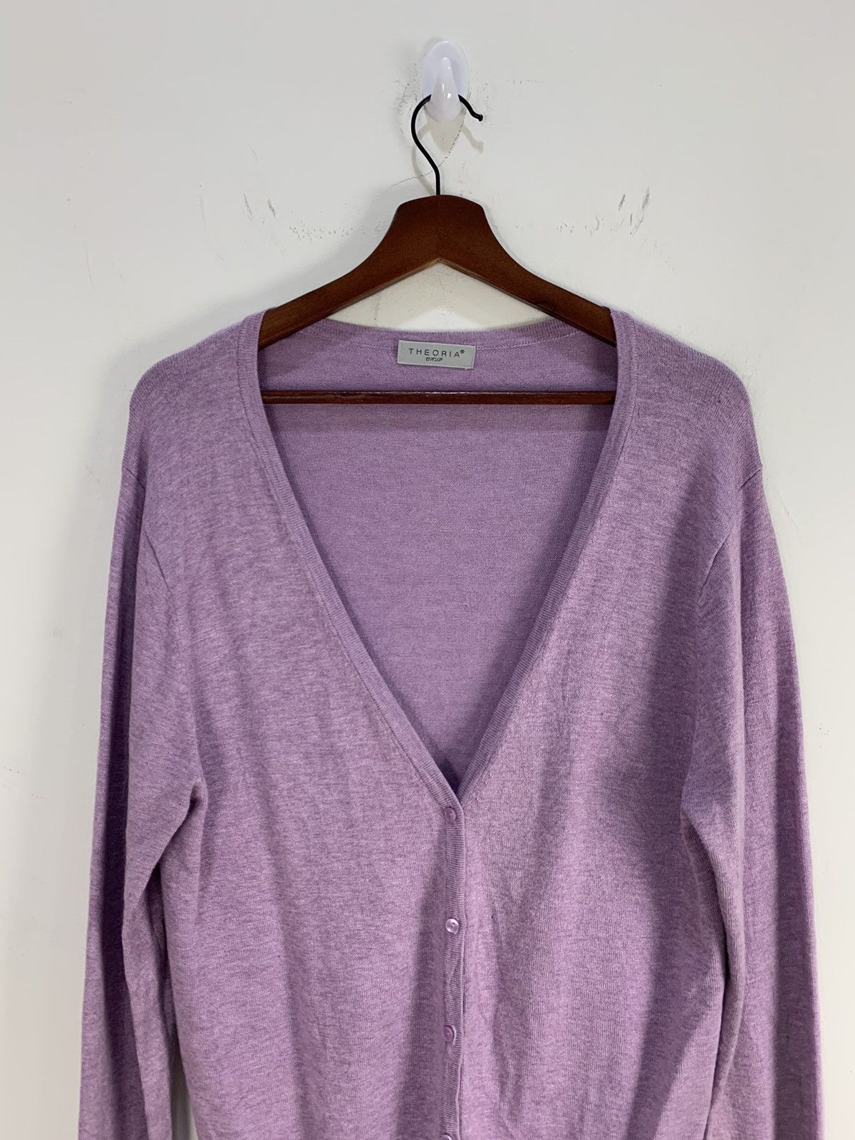 Designer × Japanese Brand THEORIA Rayon Pigment Dyed Button Knitwear Cardigan Sweater Size M / US 6-8 / IT 42-44 - 4 Thumbnail